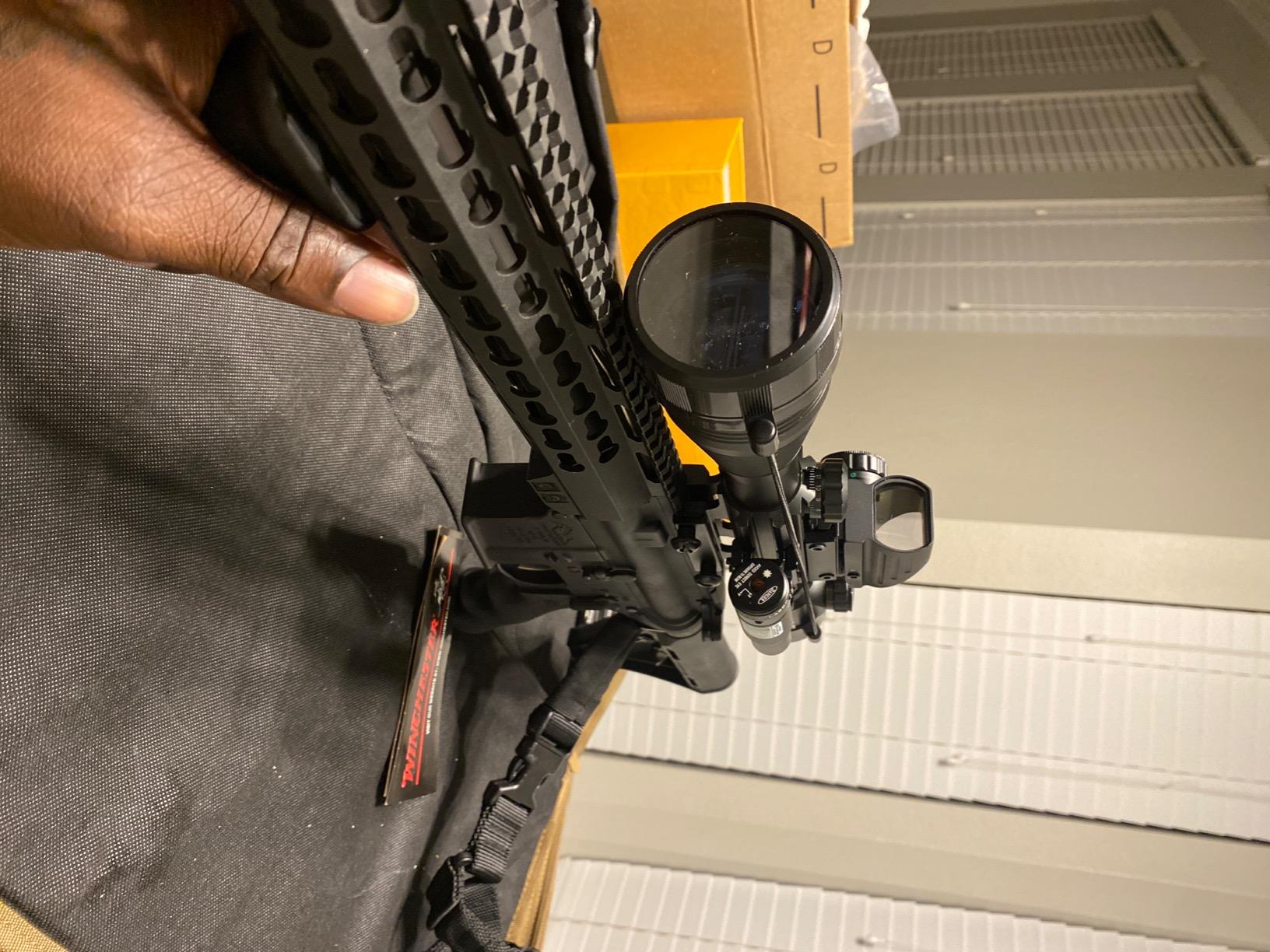 UUQ 4-16x50 Tactical Rifle Scope Red/Green Illuminated Range Finder Reticle W/Laser Sight and Holographic Reflex Dot Sight customer photo 1