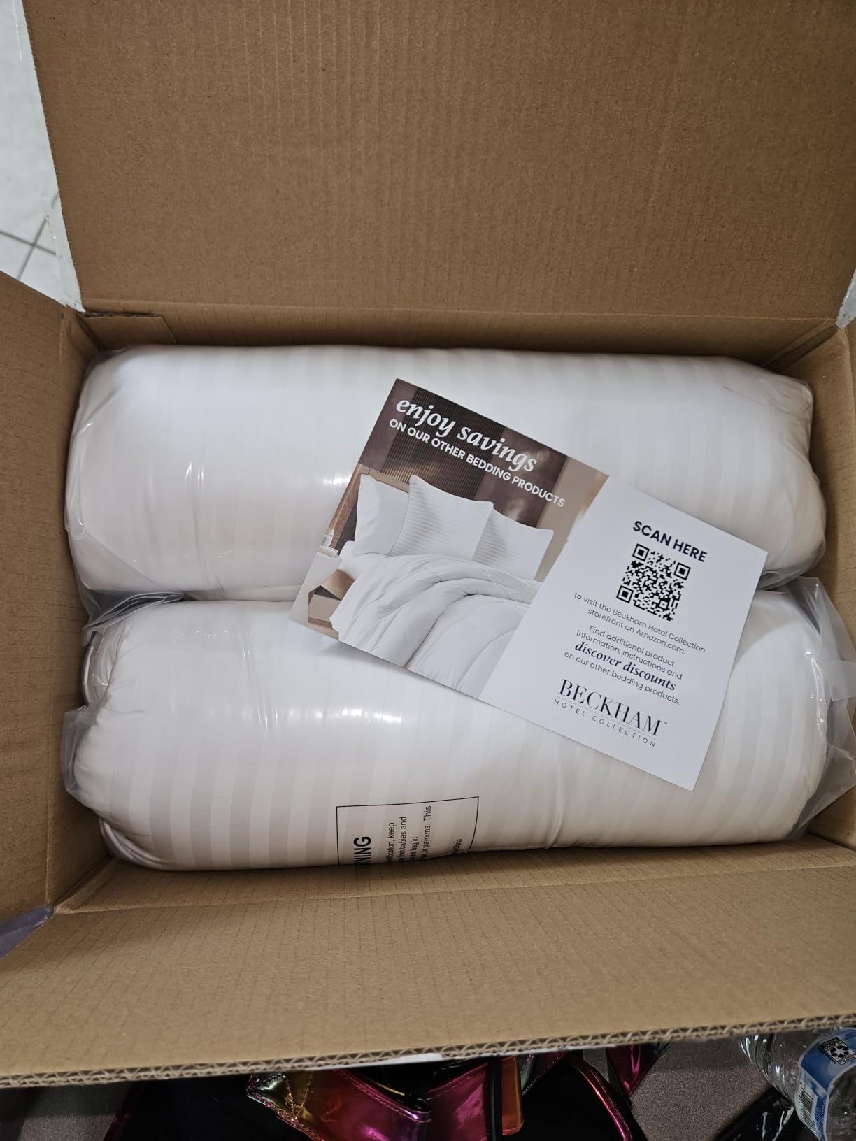 Beckham Hotel Collection Bed Pillows Standard/Queen Size Set of 2 customer photo 2