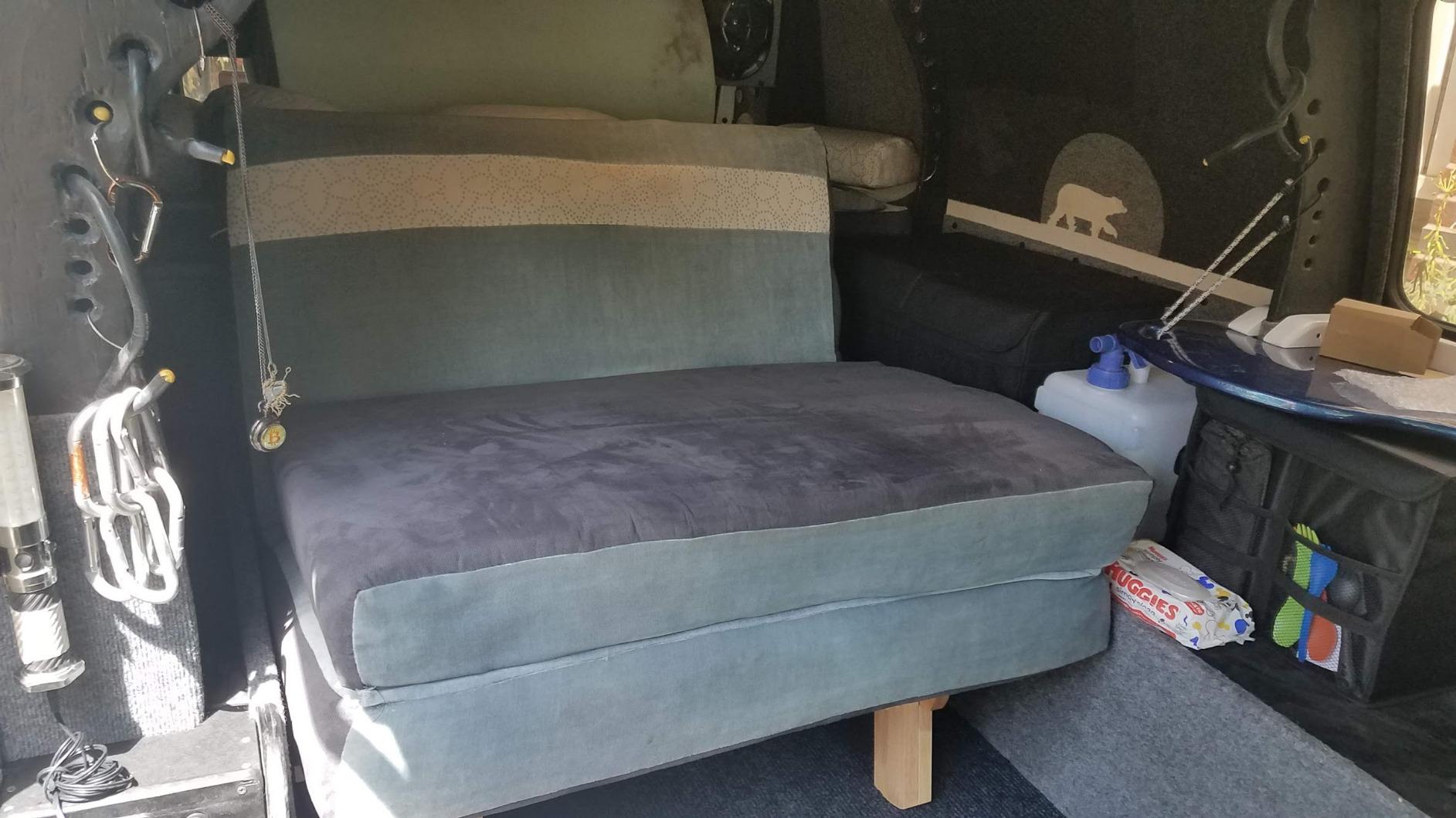 Nirvana Futons Twin Tri-Fold Wood Futon Sofa Bed Lounger Frame - (Space Saver, Natural Finish) Ideal for Small Spaces, RVs, and Dorm Furniture customer photo 1