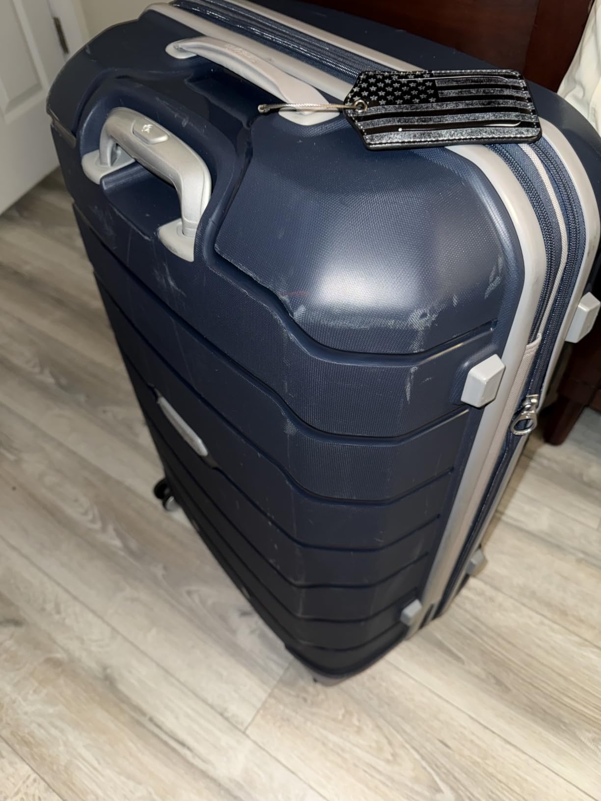 Samsonite Freeform 2-Piece Luggage Set - Carry-On & Large Checked Luggage with Dual Spinner Wheels - Durable Polypropylene Hardshell - TSA Lock, Airline-Approved - Expandable Hard Shell – Black customer photo 1
