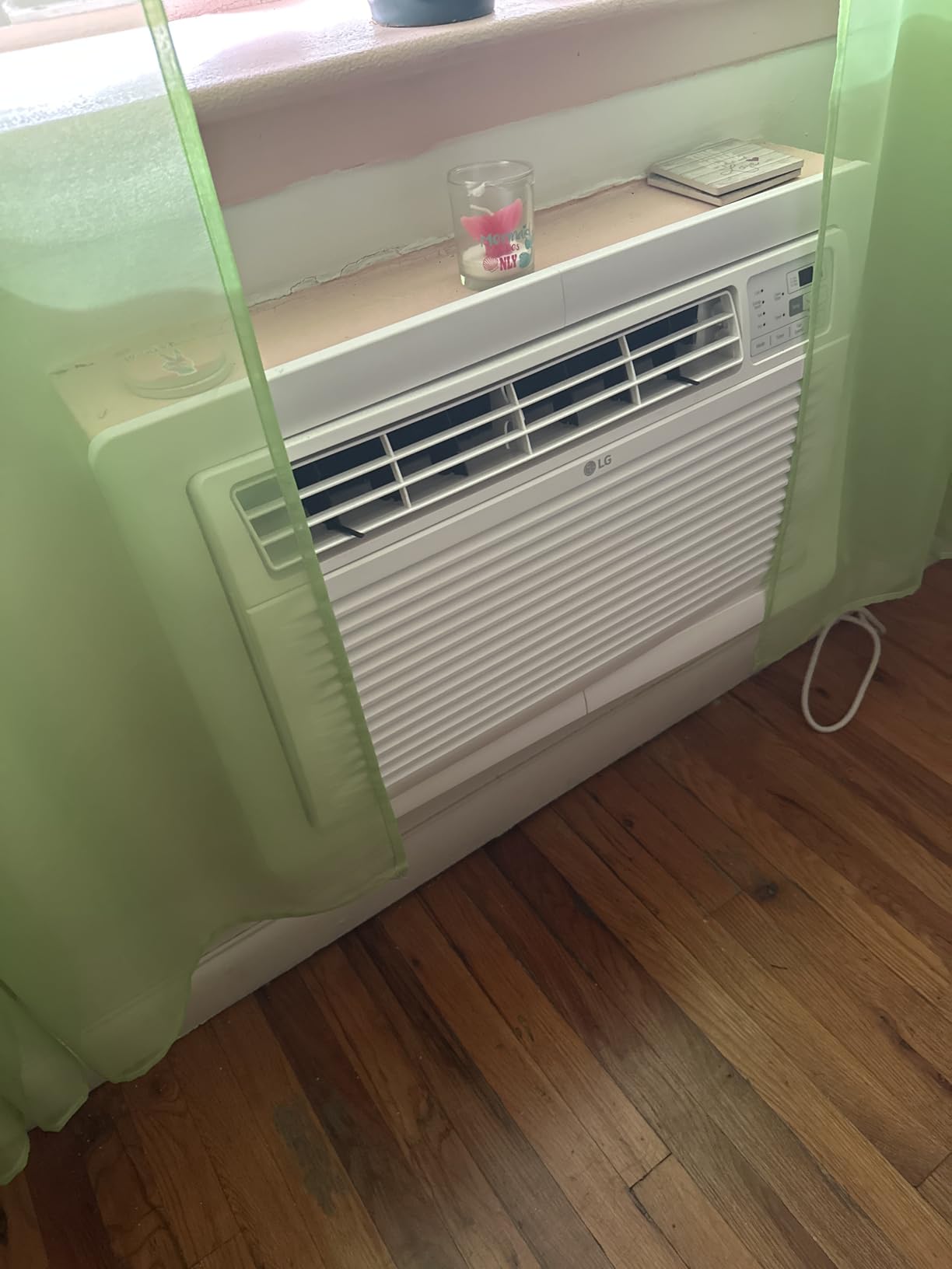 LG 7,800 BTU Through the Wall Air Conditioner, 115V, AC Wall Unit for Rooms up to 330 Sq. Ft., Perfect for Bedroom or Office, Wall Mounted AC Unit with Remote and 3 Cool & Fan Speeds, White customer photo 2