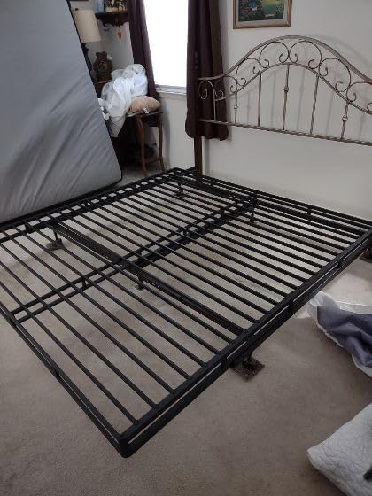 Zinus 9 Inch Quick Lock High Profile Smart Box Spring / Mattress Foundation / Strong Steel Structure / Easy Assembly, Queen, White customer photo 1
