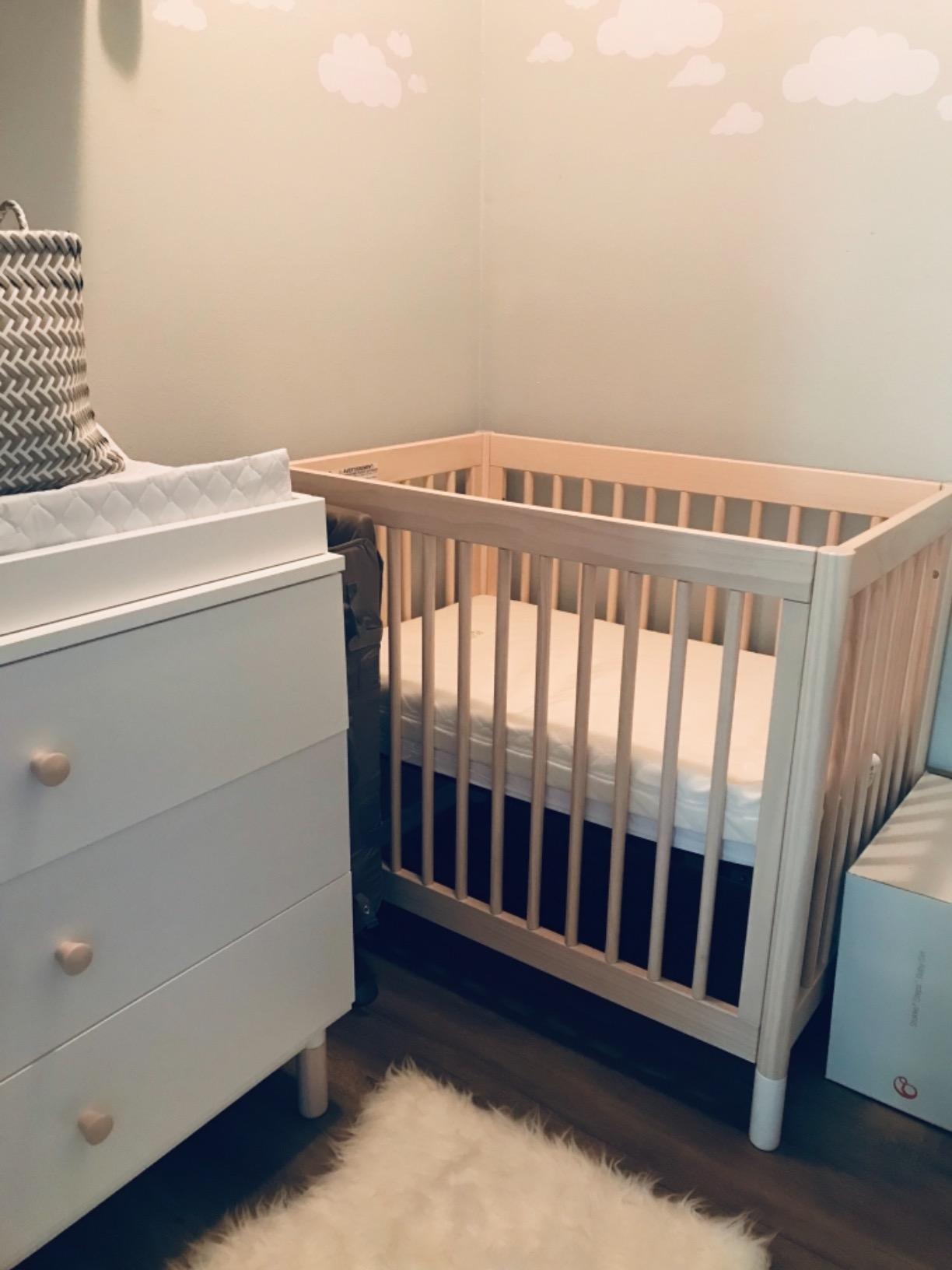 Babyletto Gelato 4-in-1 Mini Crib, Washed Natural and White customer photo 1