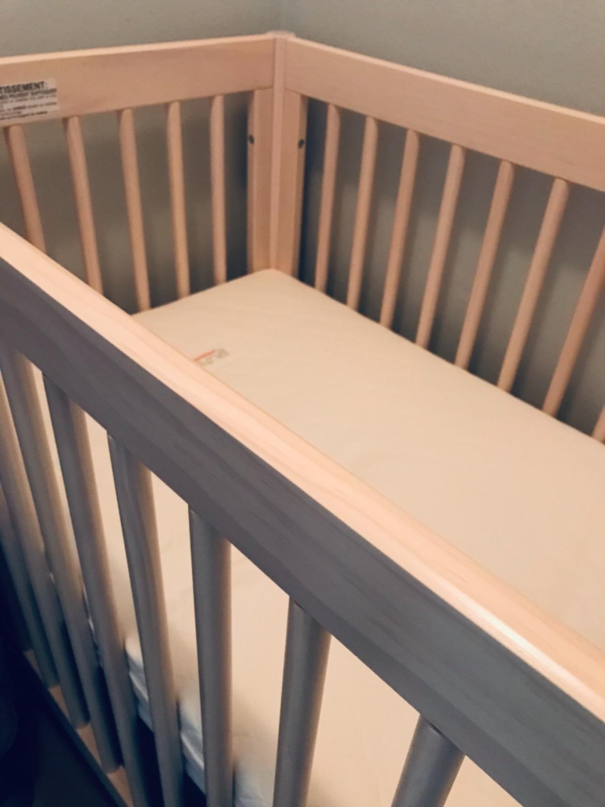 Babyletto Gelato 4-in-1 Mini Crib, Washed Natural and White customer photo 2