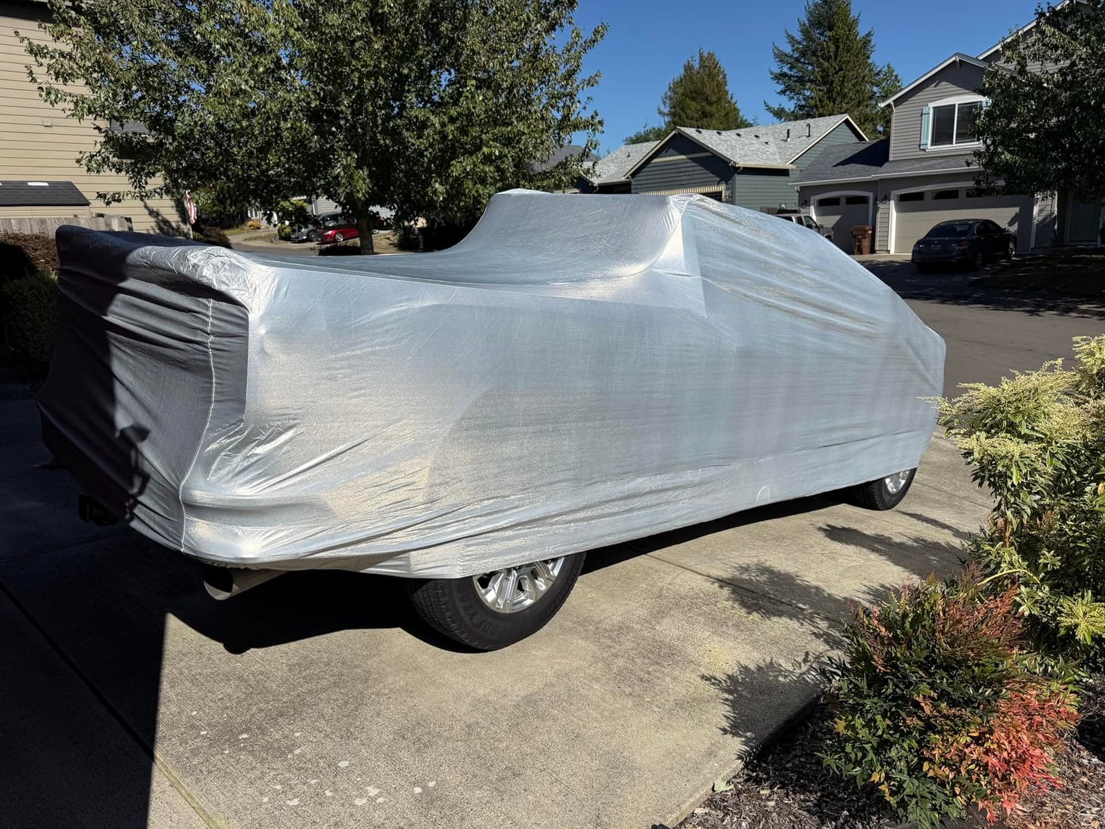 Kayme Sedan Car Cover See Vehicle Size Chart for Accurate Fit, Size A4 | 100% Waterproof All Weather Heavy Duty. Protects Against Sun, Rain, Snow, Dust. Soft Cotton. Driver Door Zipper, Storage Bag customer photo 2