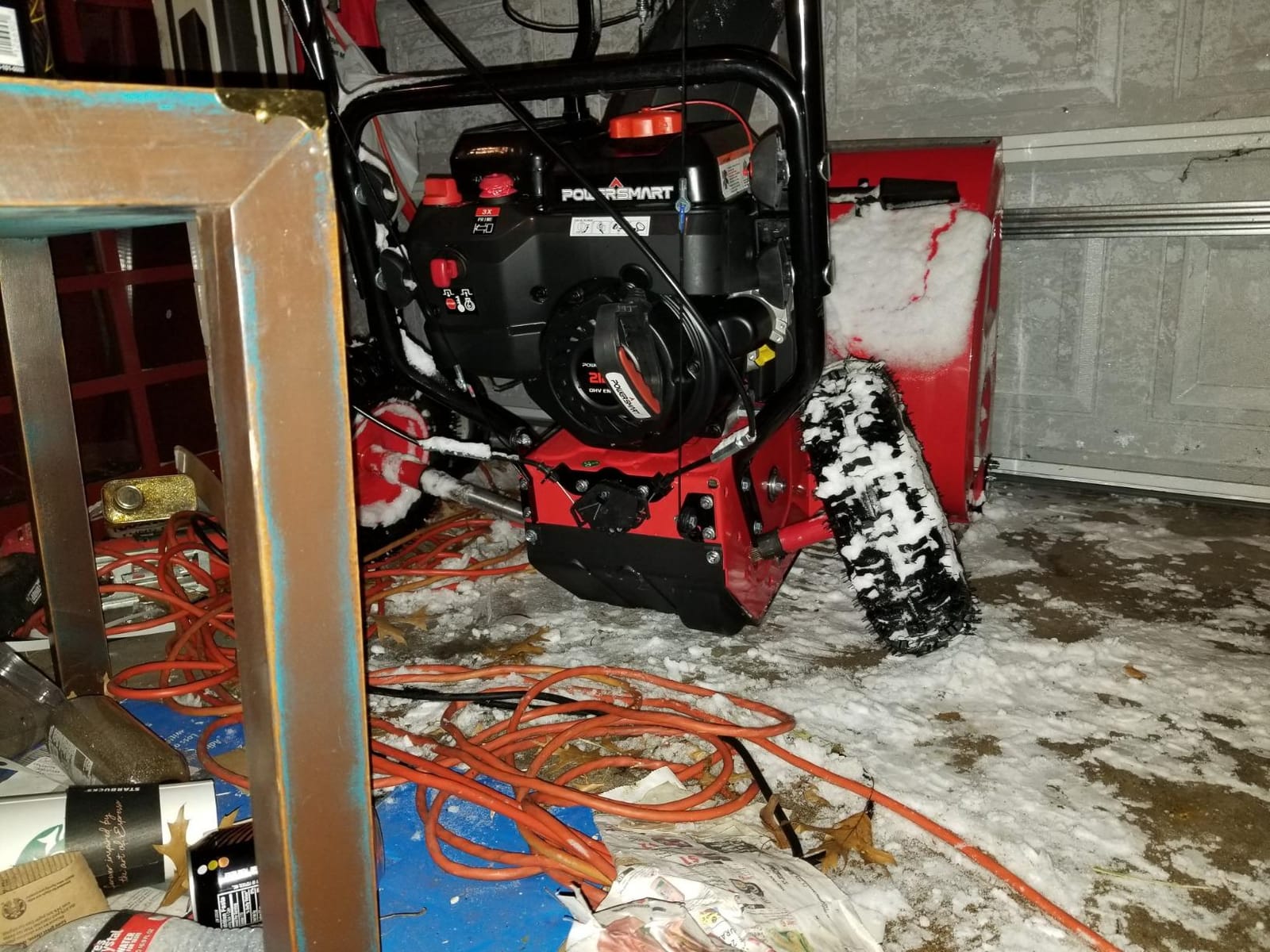 PowerSmart Self-Propelled 2-Stage Gas Snow Blower 24-inch 212cc Engine with Electric Start, Reinforced Steel Housing customer photo 1