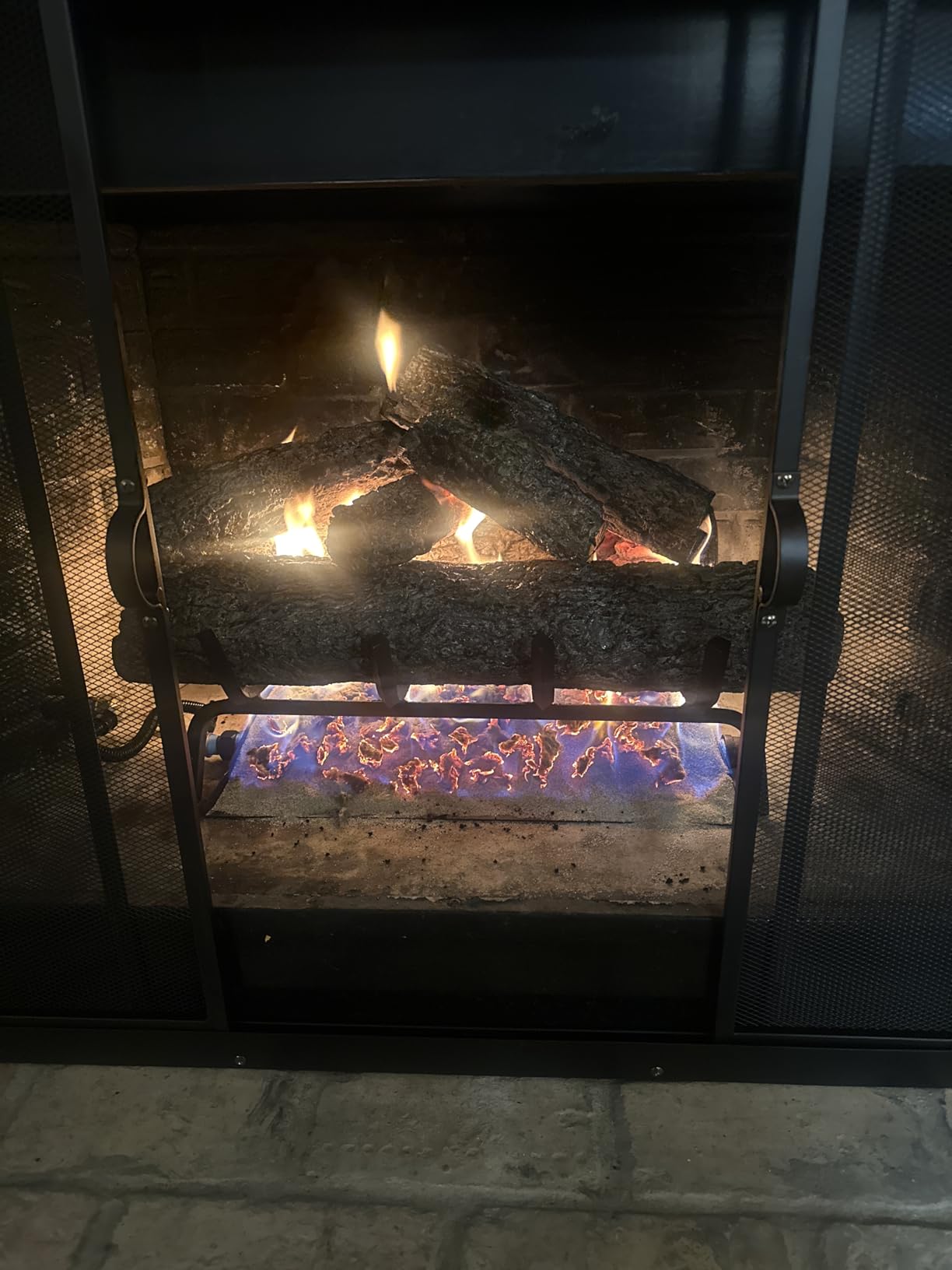 Real Fyre 24-Inch Live Oak Vented Gas Log Set, Natural Gas, Match-Lit with Burner, Grate & Gas Connection Kit, 90,000 BTU customer photo 1