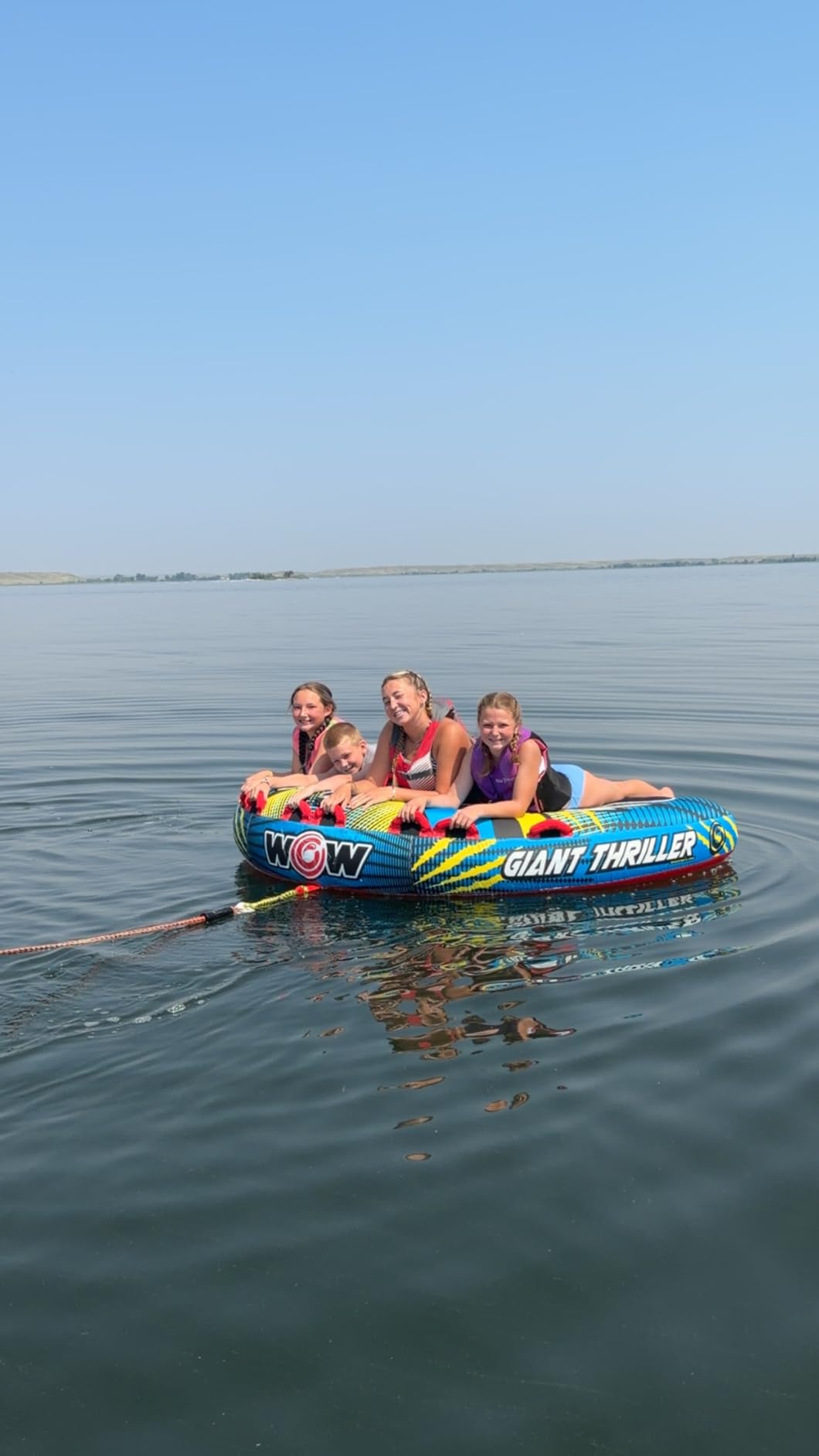 Wow Sports Thriller Towable Deck Tube for Boating Adults, Tubing Boat Inflatable for Water Sports customer photo 1