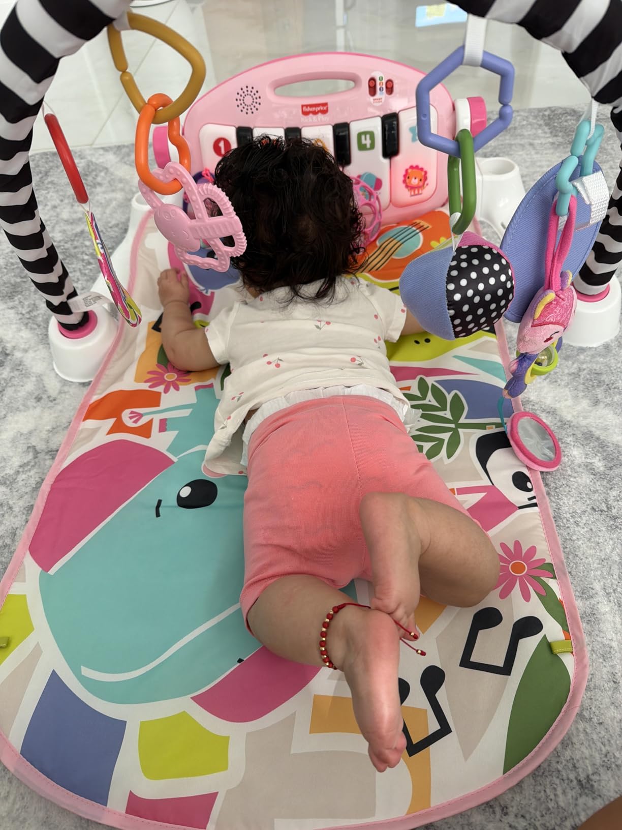 Fisher-Price Deluxe Kick & Play Piano Gym & Maracas, Ages 0+ Months customer photo 1