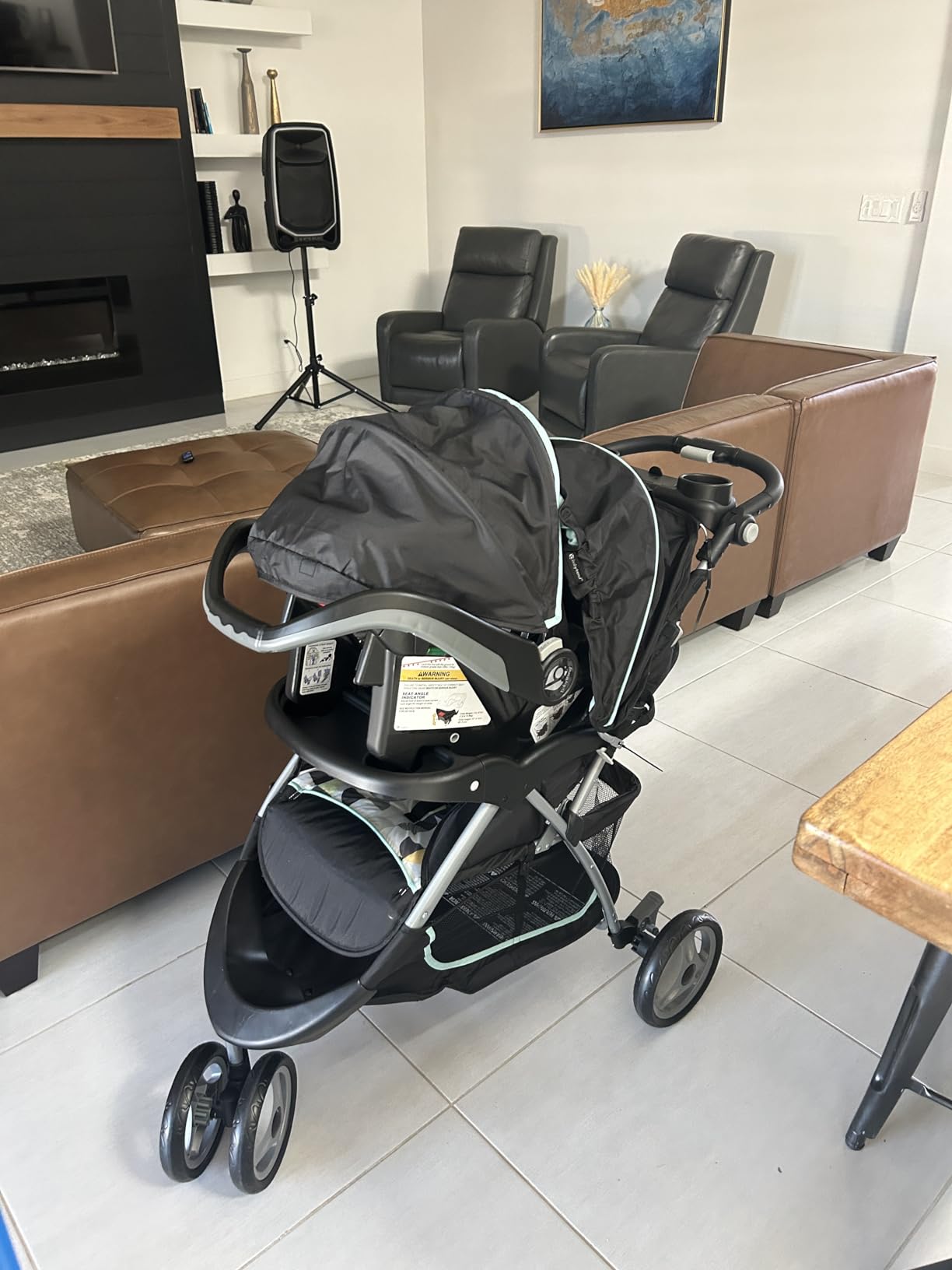 Baby Trend EZ Ride 35 Travel System Stroller & Infant Car Seat, Doodle Dots customer photo 1