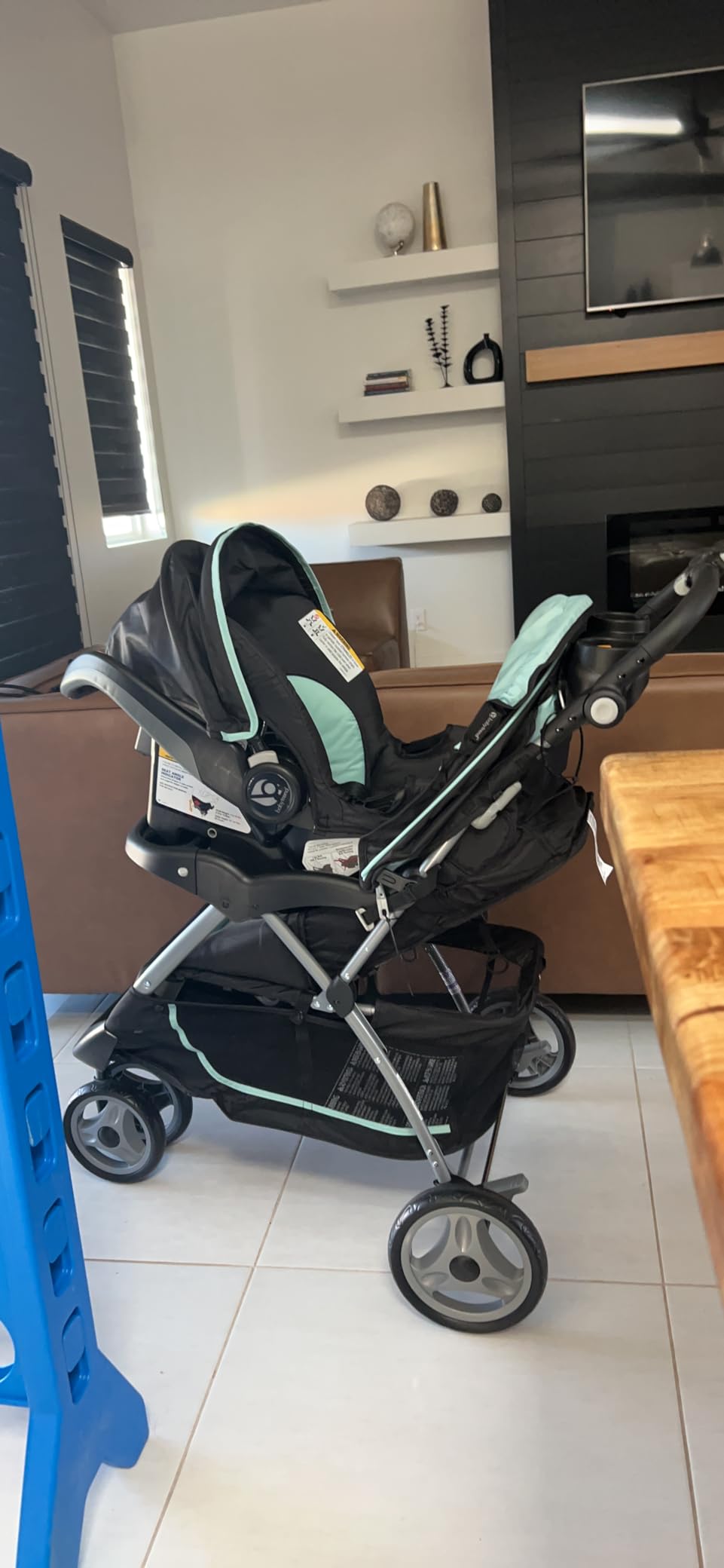 Baby Trend EZ Ride 35 Travel System Stroller & Infant Car Seat, Doodle Dots customer photo 2