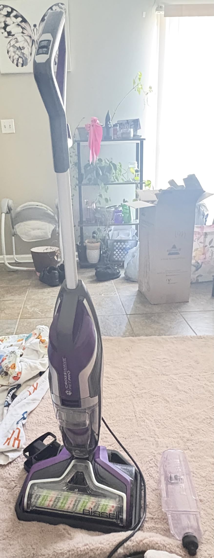 Bissell CrossWave Pet Pro Wet Dry Vacuum Mop, Hard Floors, 2306A | All-in-one vacuum & mop; area rugs & hard floors; Purple color; simultaneous vacuuming & washing customer photo 2