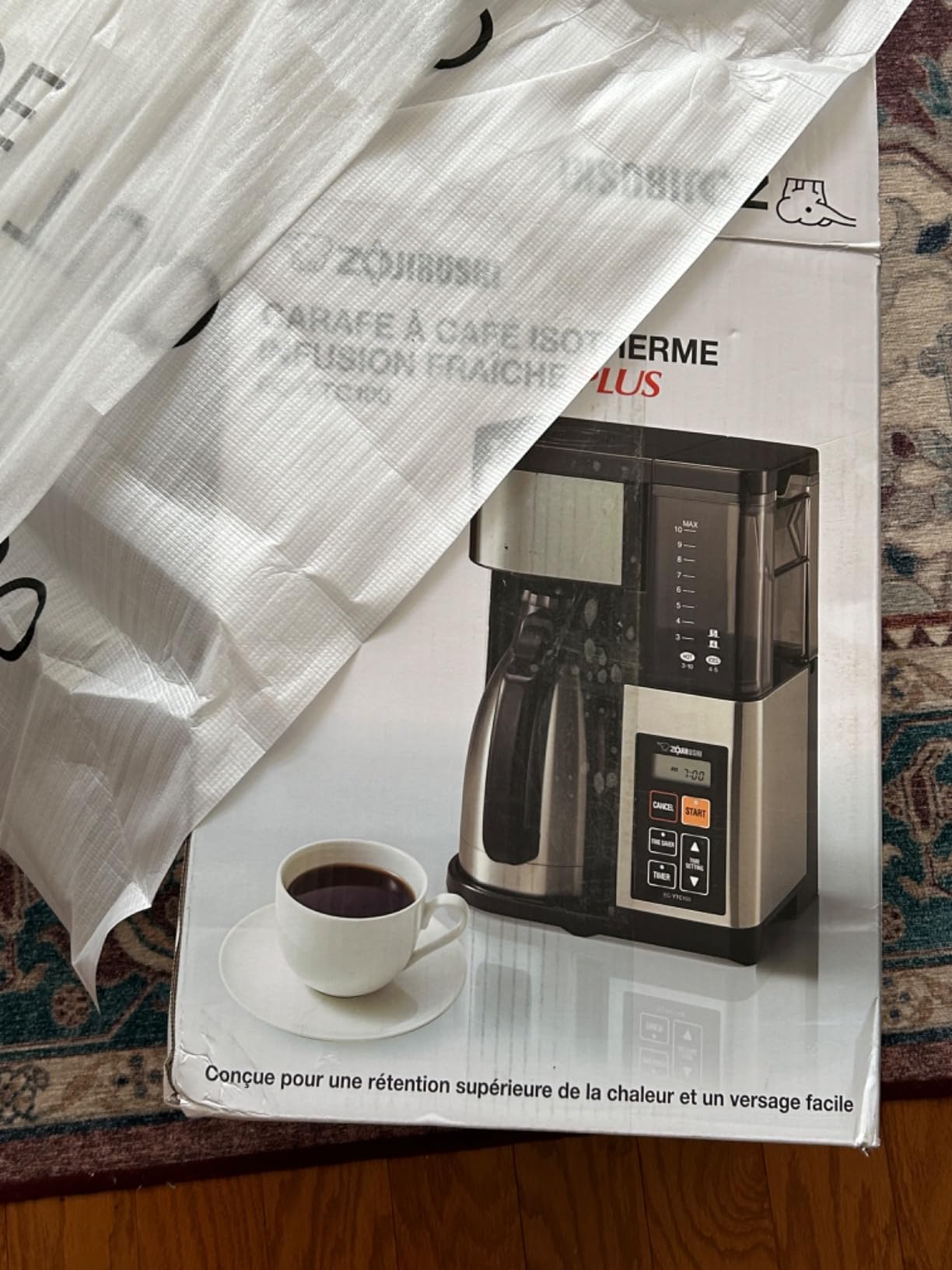 Zojirushi EC-YTC100XB 10-Cup Coffee Maker (Stainless Steel/Black) customer photo 1