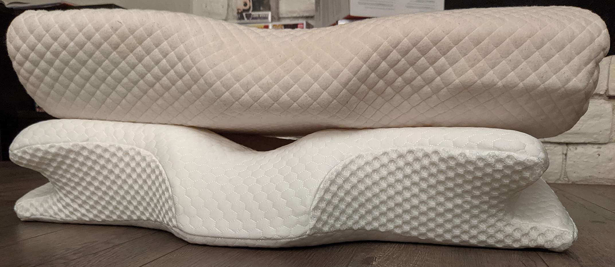 EPABO Contour Memory Foam Pillow Orthopedic Sleeping Pillows, Ergonomic Cervical Pillow for Neck Pain - for Side Sleepers, Back and Stomach Sleepers, Free Pillowcase Included (Firm & Queen) customer photo 1