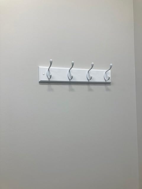 SONGMICS Wall-Mounted Coat Rack, 4 Dual Metal Hooks customer photo 1