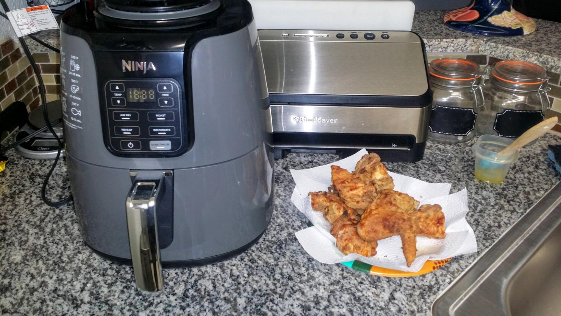 Ninja AF101 Air Fryer, 4 Qt Capacity, 4-in-1 Crisp, Roast, Reheat, Dehydrate, Dishwasher Safe Parts, 105°F-400°F, 1550 Watt, Grey customer photo 1
