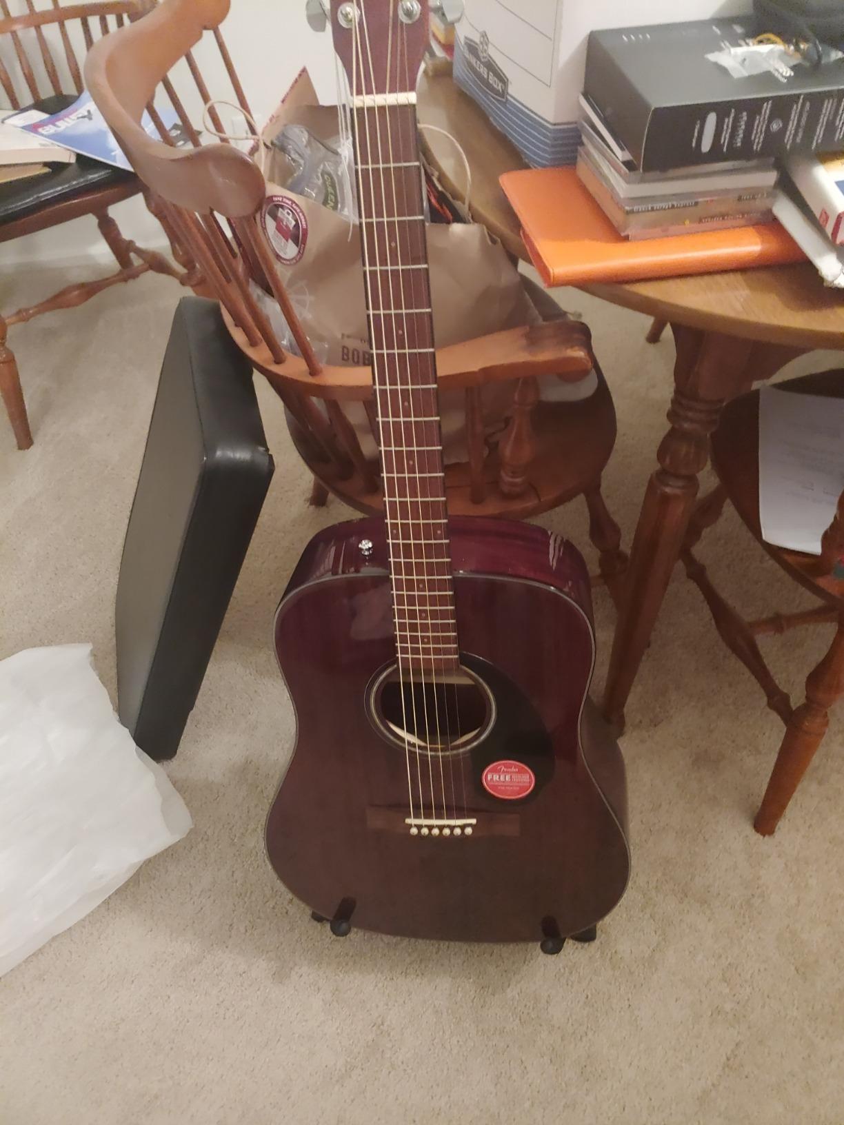 Fender CD-60S Dreadnought Acoustic Guitar, All-Mahogany, 2-Yr Warranty customer photo 1