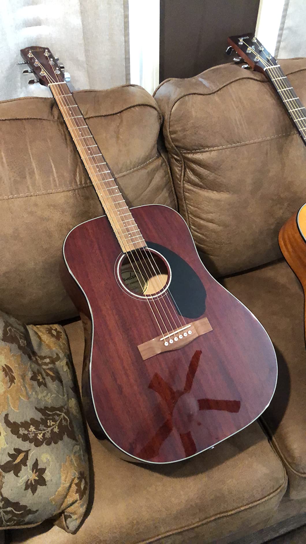 Fender CD-60S Dreadnought Acoustic Guitar, All-Mahogany, 2-Yr Warranty customer photo 2