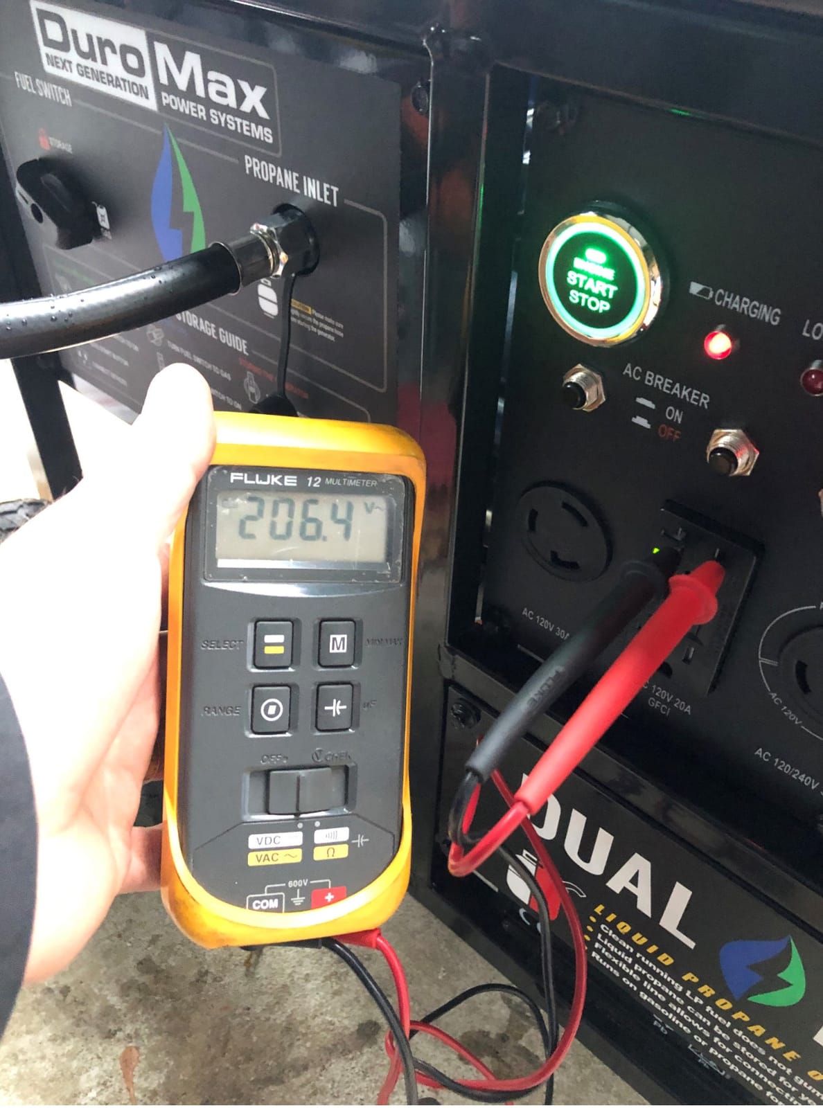 DuroMax XP13000EH 13,000-Watt Dual Fuel Portable Generator - Gas & Propane, Electric Start, Whole Home Backup Power, Transfer Switch Ready, RV & Emergency Ready customer photo 1