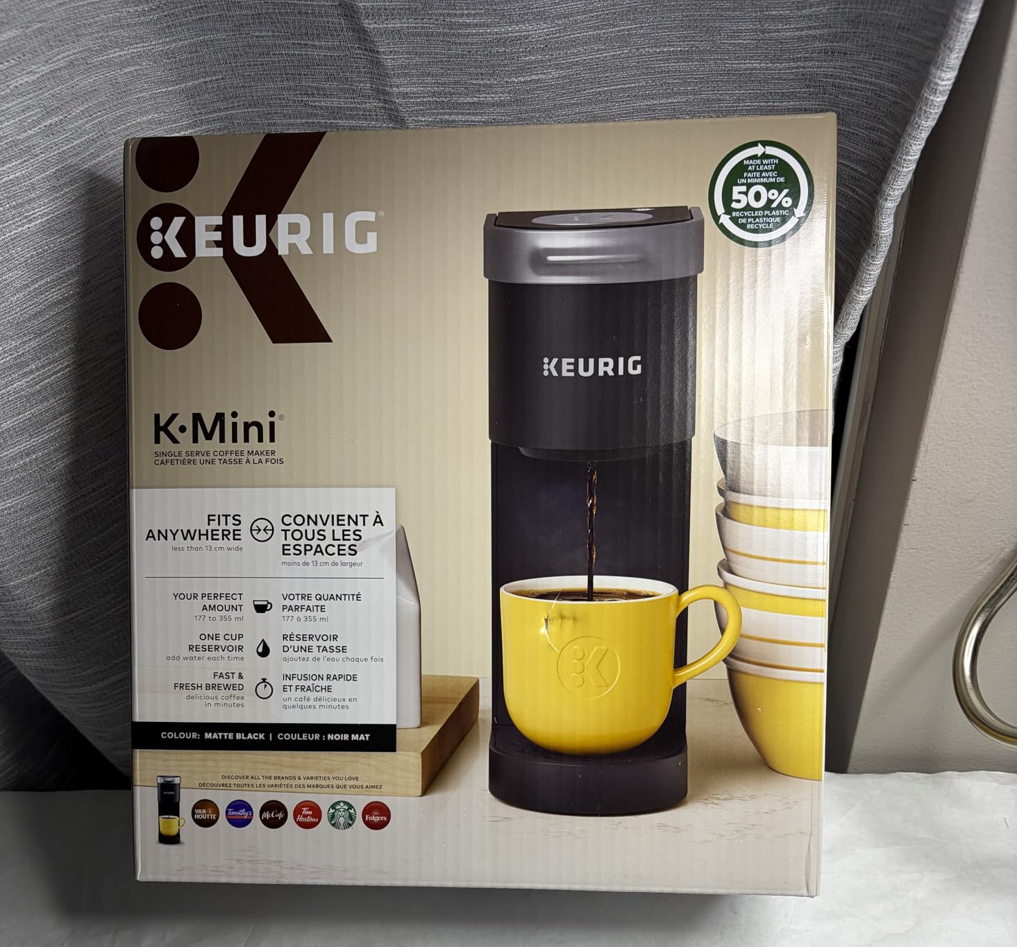 Keurig K-Mini Single Serve K-Cup Pod Coffee Maker, 6 to 12oz Brew size, with Cord Storage, Perfect for Small Spaces, Black | Cord Storage, Small Spaces customer photo 2
