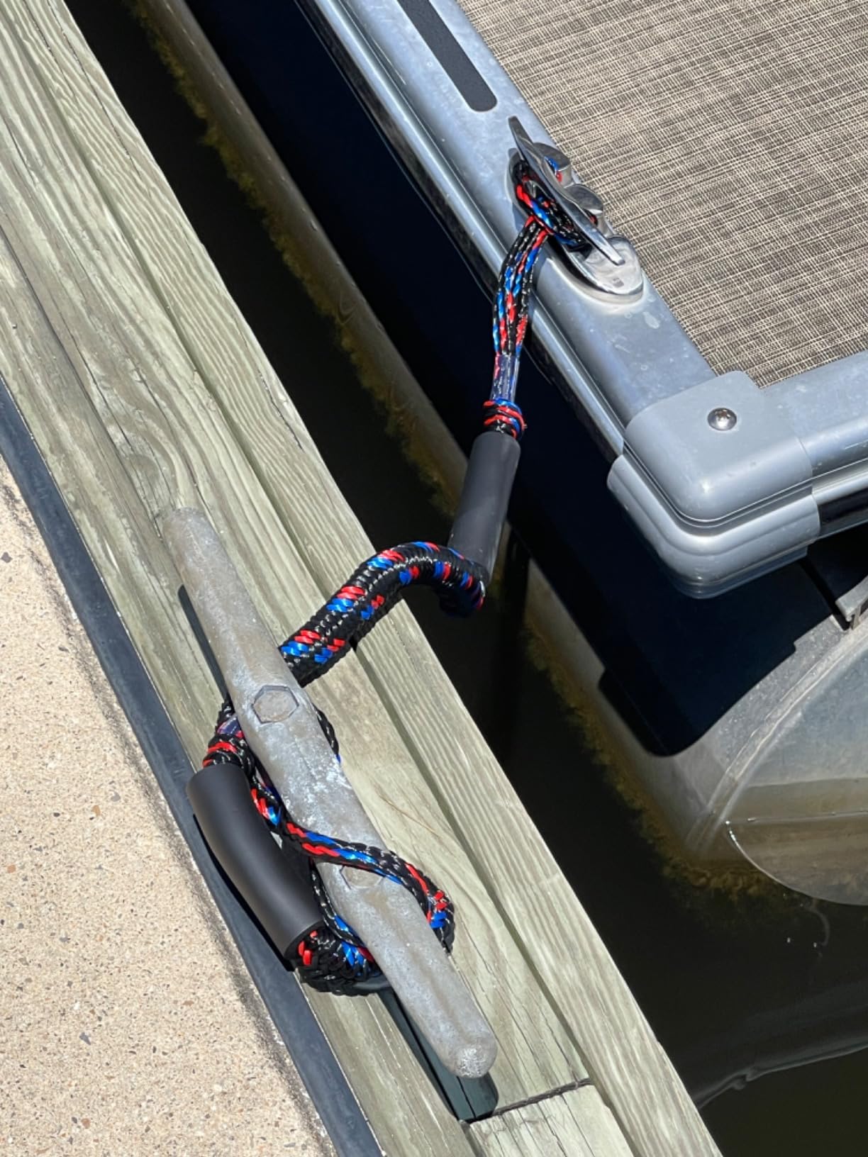 Bungee Dock Lines for Boats, Quick Connect No Knots, Shock Absorbing Mooring Lines, Boating Gifts for Men, Boat Accessories for Pontoon, Bass Boat, Jet Ski customer photo 2