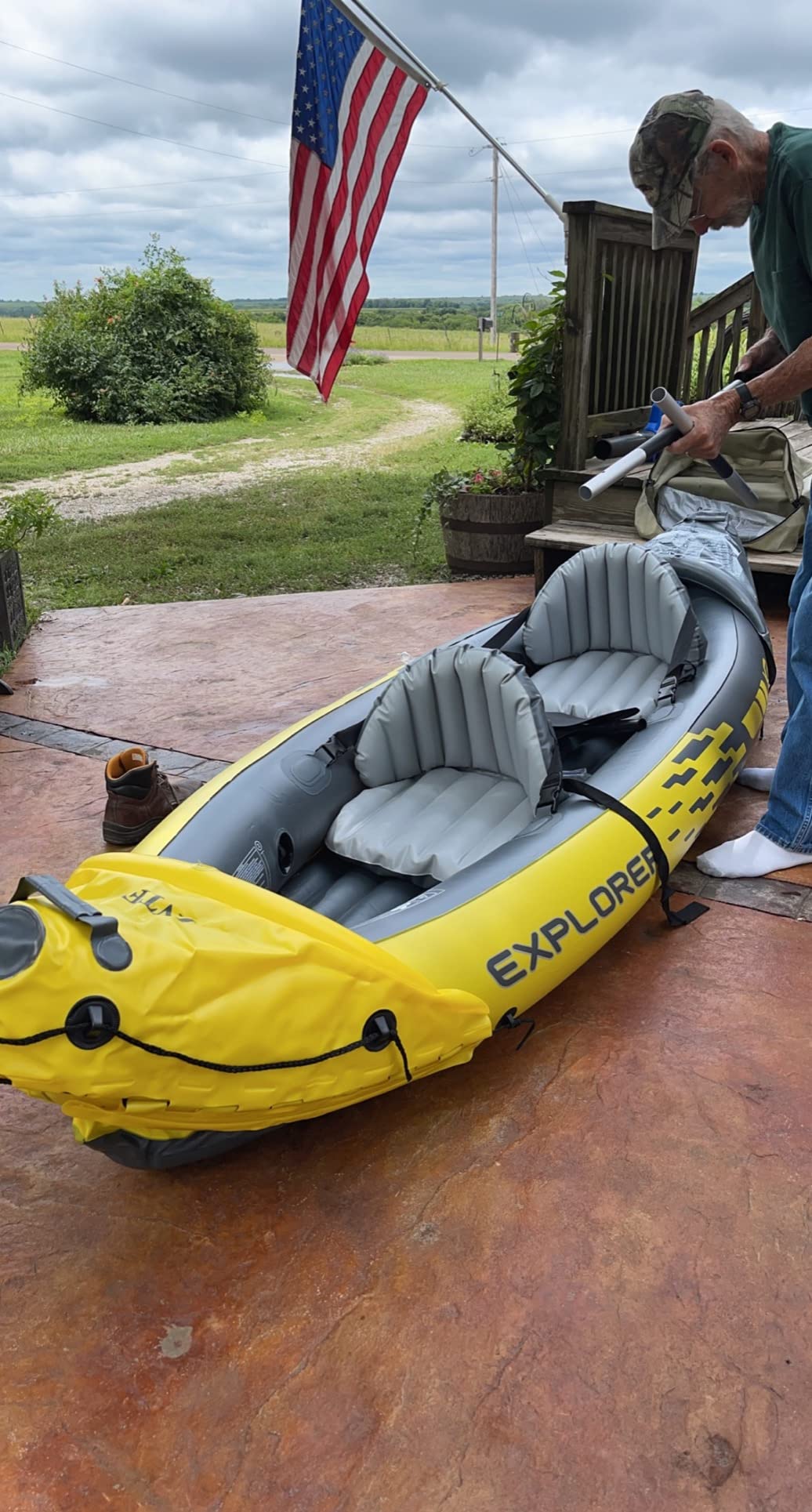 INTEX Explorer Kayak 2-Person Portable Set w/Paddles & Pump, 2-Pack customer photo 2