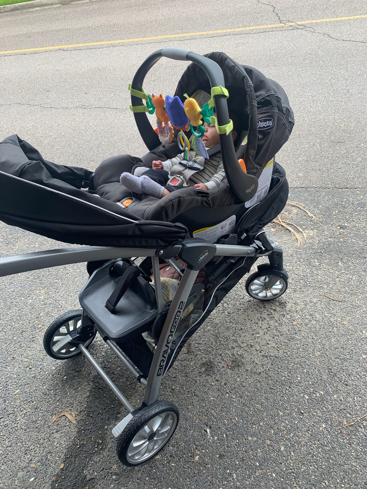 Chicco BravoFor2 Standing/Sitting Double Stroller w/Child & Parent Tray customer photo 2