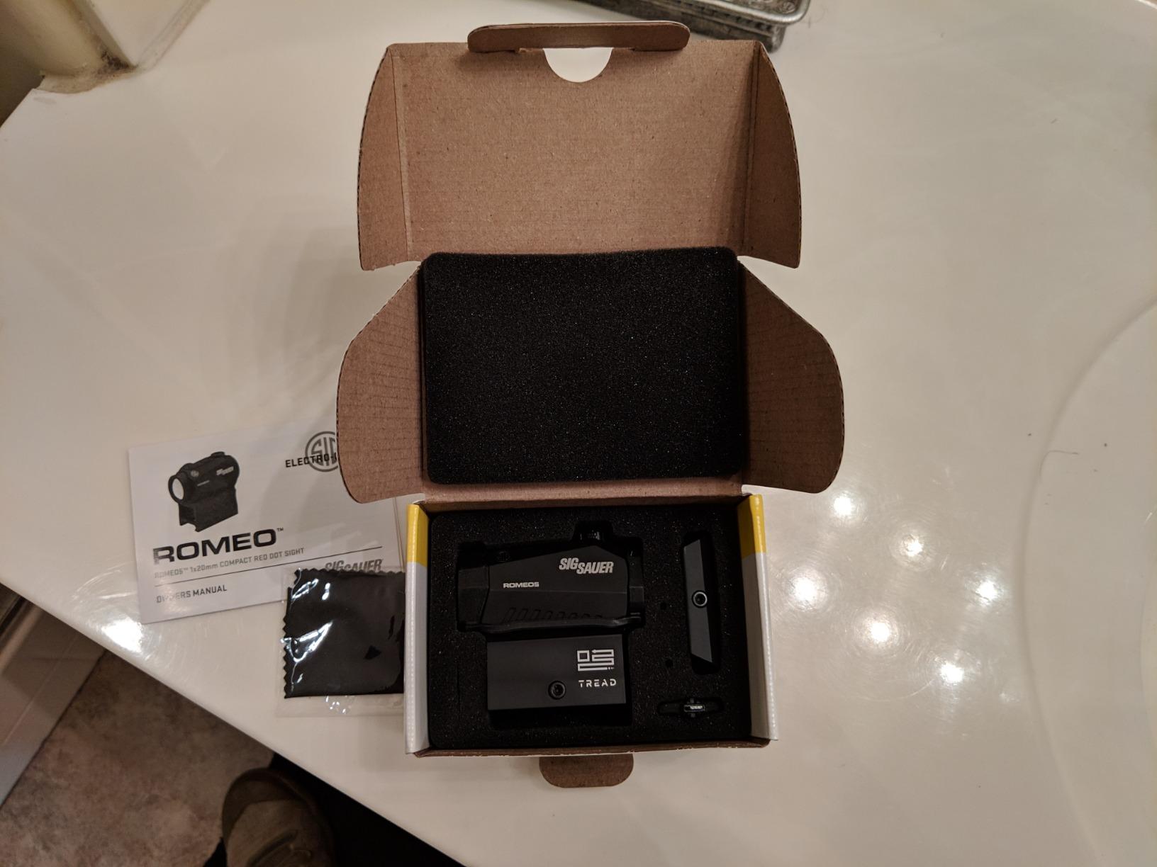 SIG SAUER Romeo5 1x20mm Tread Closed Red Dot Sight customer photo 1