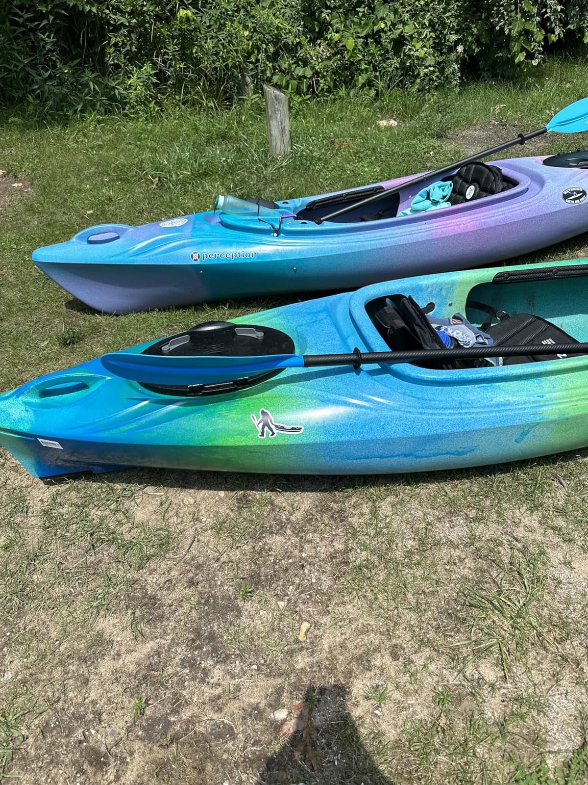 Perception Joyride - Sit Inside Kayak for Adults and Kids - Recreational and Multi-Water Kayak with Selfie Slot customer photo 1