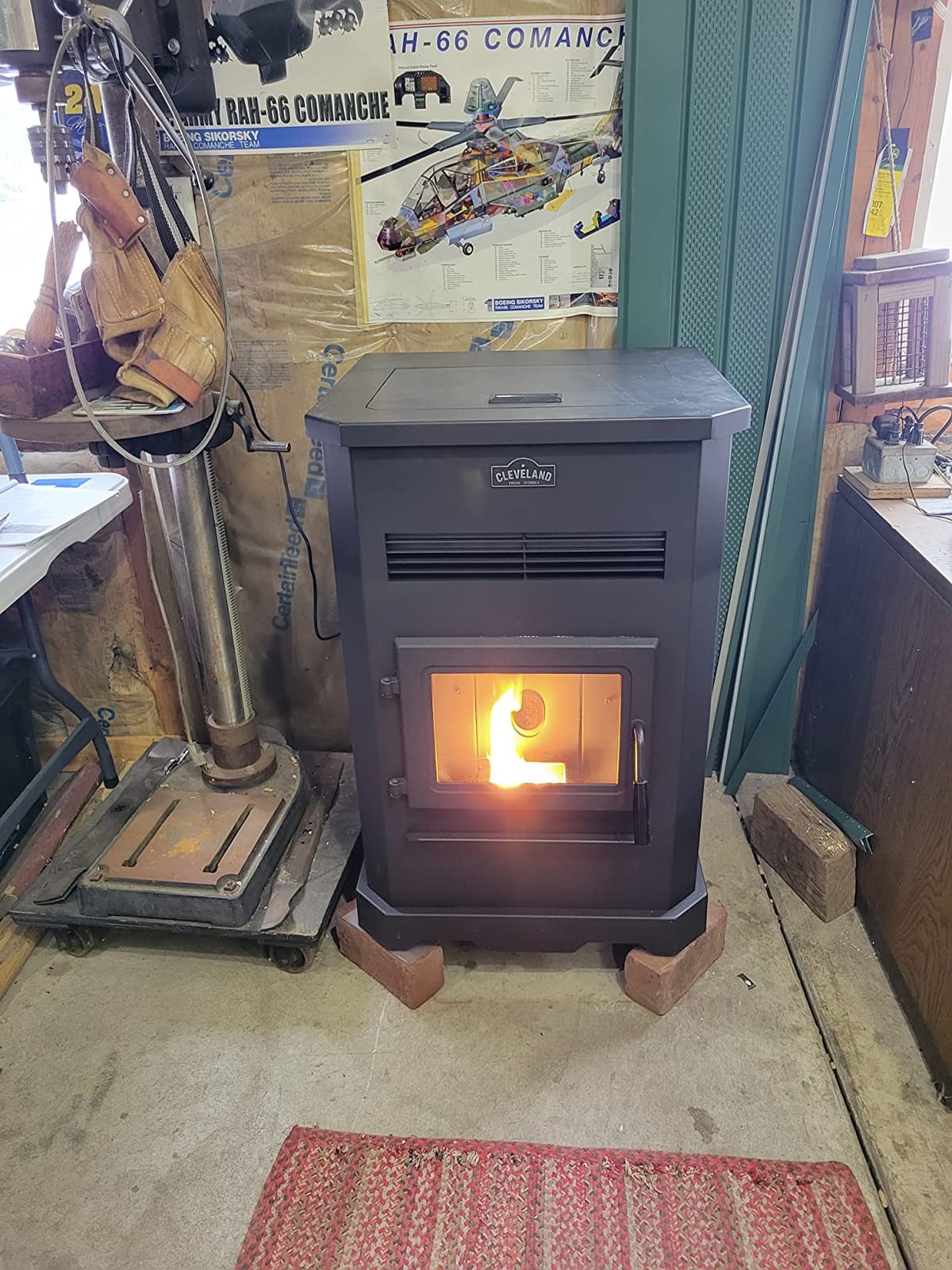 Cleveland Iron Works Large Pellet Stove - 130lb Hopper customer photo 1
