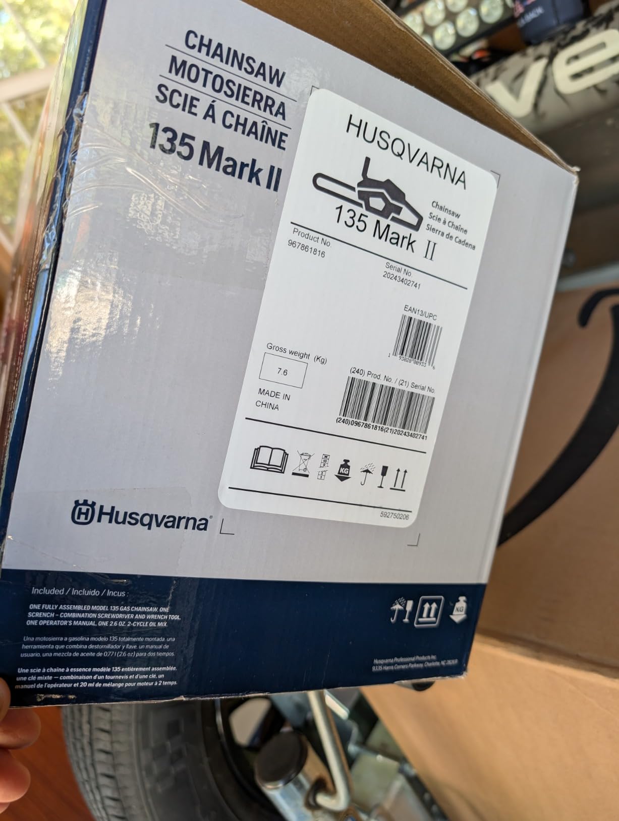 Husqvarna 135 Mark II Gas Powered Chainsaw, 38-cc 2.1-HP, 16 inch customer photo 2