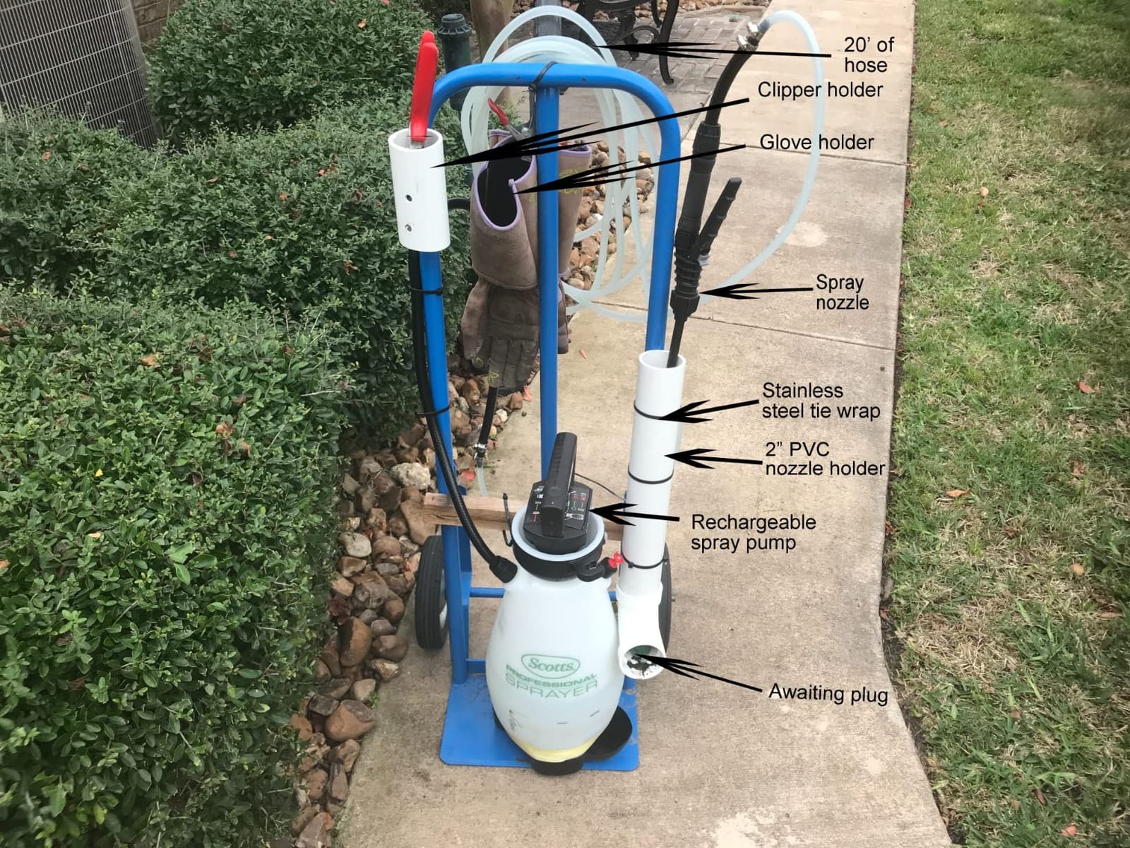 Scotts 2 Gallon Lithium-Ion Battery Powered Sprayer with Pump Zero Technology, Rechargeable Lawn & Garden Tank Sprayer, Model 190567 customer photo 2