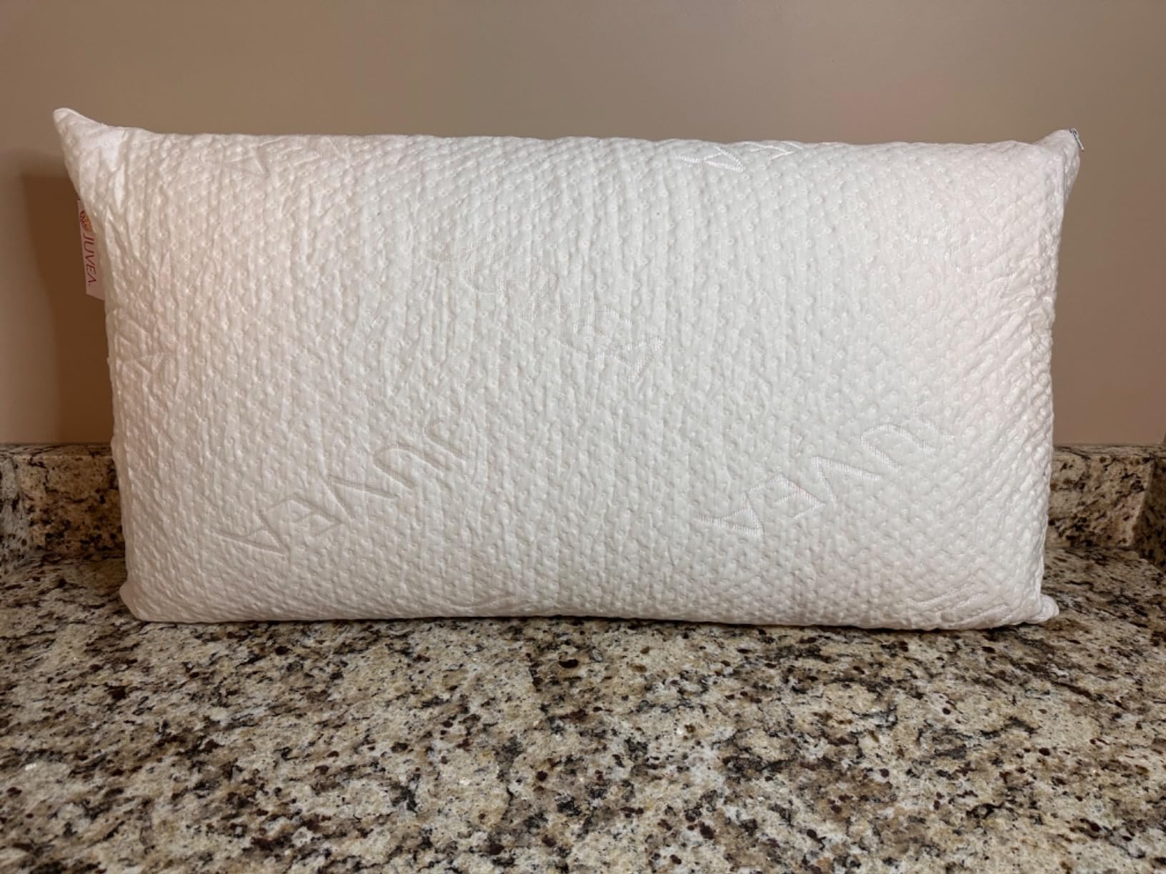 JUVEA Elevate High-Profile Latex Pillow, Tencel Cover, Standard customer photo 1