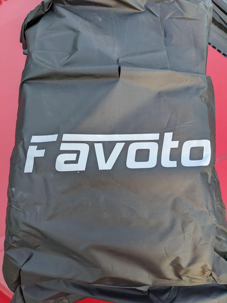Favoto Car Cover Waterproof All Weather Windproof for Sedans 184-193 Inches customer photo 2