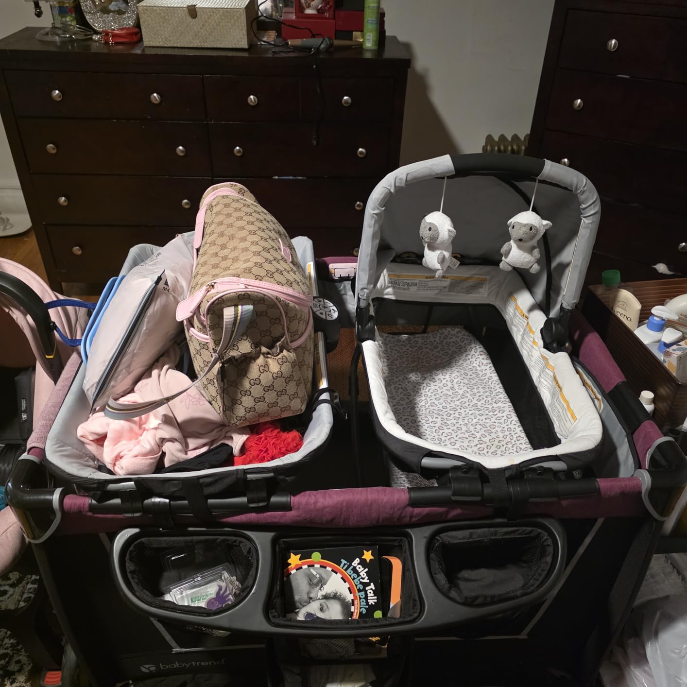 Baby Trend Retreat Nursery Center Playard, Bassinet & Storage, Robin customer photo 2