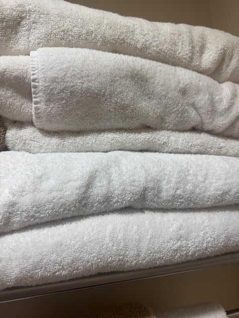 Hawmam Bath Linen Towels Large, Turkish Cotton, 4 Pack, White customer photo 2