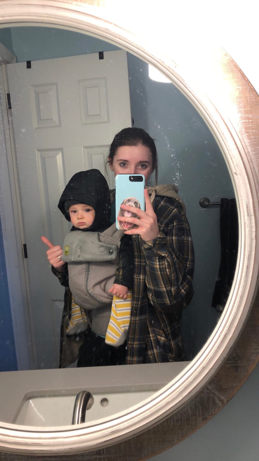 LÍLLÉbaby Complete All Seasons Ergonomic 6-in-1 Baby Carrier Infant to Toddler with Lumbar Support (7-45 Pounds), 360 Degree Baby Wearing & Multi-Position, Inward & Outward Facing (Chambray) customer photo 1