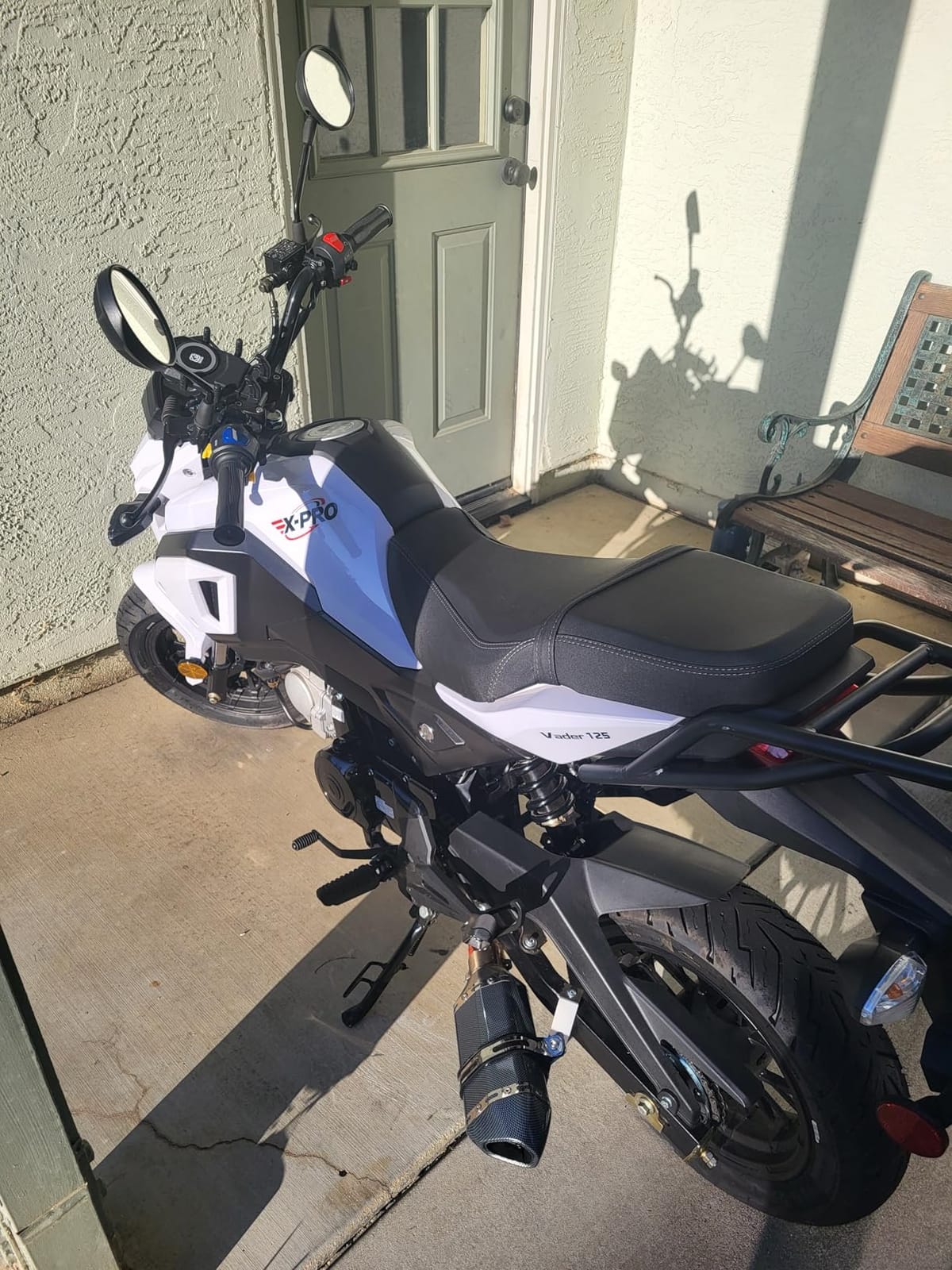 X-PRO 125cc Motorcycle Bike Dirt Bike 125cc Gas Motorcycle Bike Street Bike Adults Dirt Bike Dirtbike,White customer photo 1