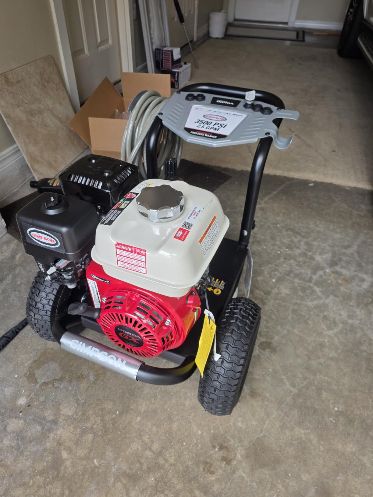 Simpson PowerShot 3500 PSI Gas Pressure Washer, 2.5 GPM, Honda GX200 Engine customer photo 2