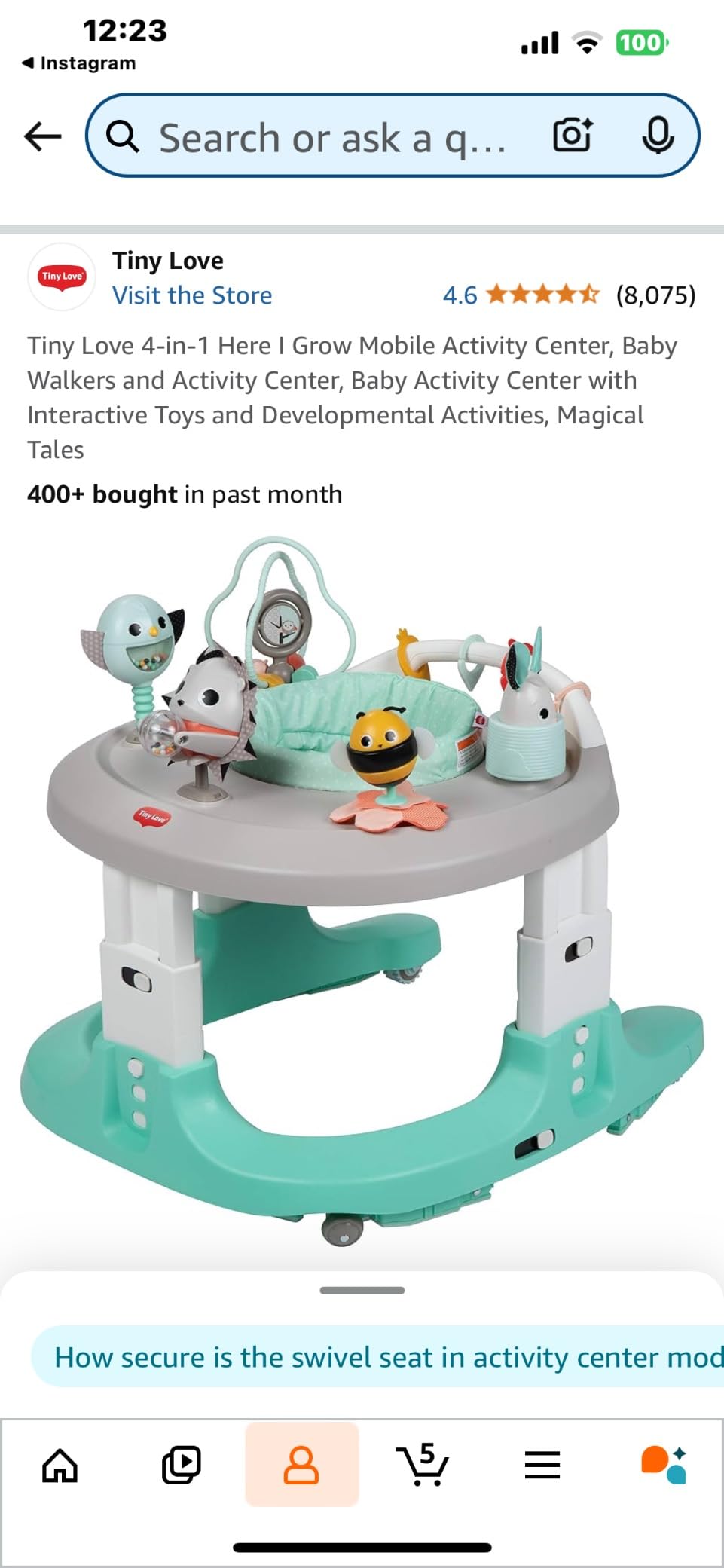 Tiny Love 4-in-1 Here I Grow Mobile Activity Center, Magical Tales customer photo 1