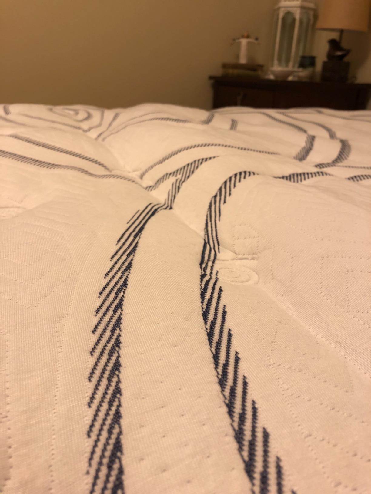 Vibe Quilted Hybrid Mattress, 12-Inch Innerspring and Pillow Top Gel Memory Foam Mattress, Fiberglass Free, CertiPUR-US Certified Bed in a Box, Full, White customer photo 1
