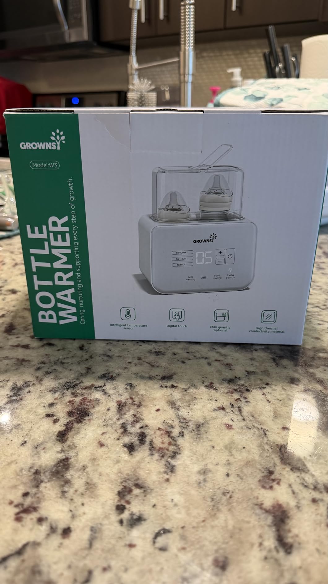 GROWNSY Fast Double Baby Bottle Warmer for Breastmilk & Formula, White customer photo 1
