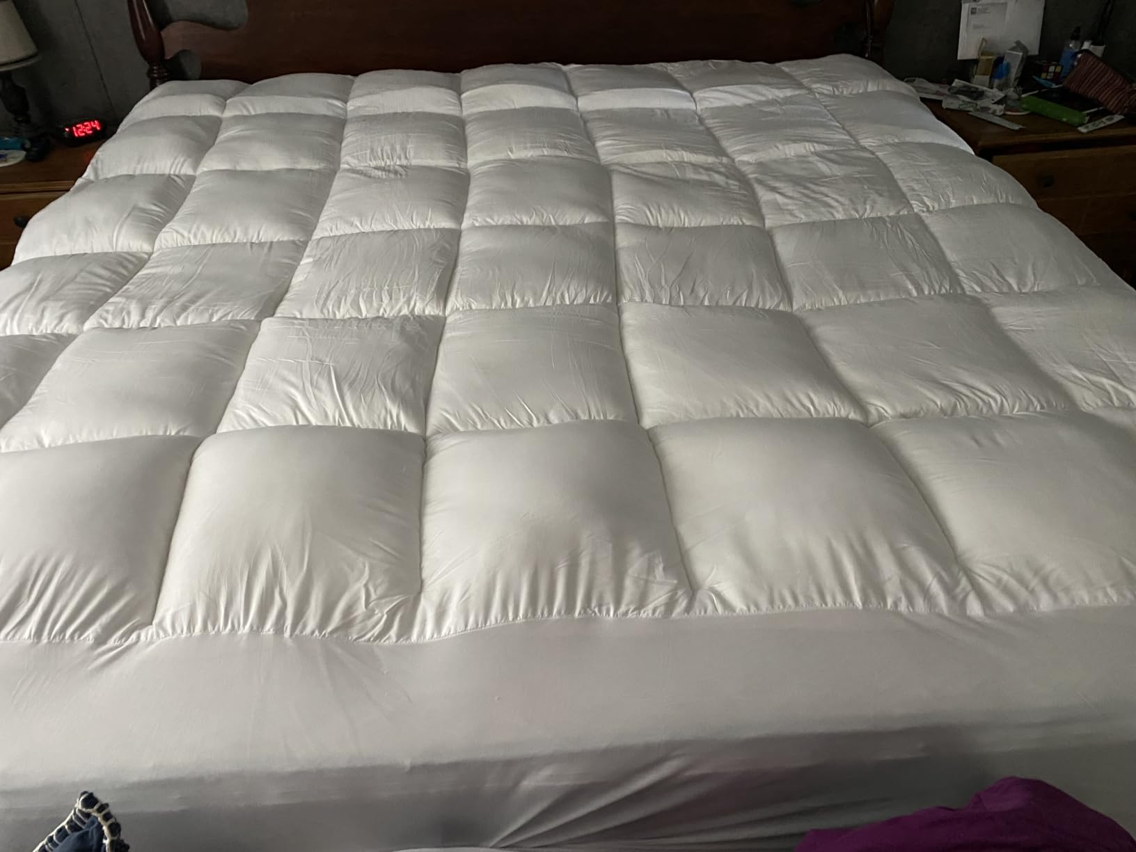 COONP Queen Mattress Topper, Cotton Extra Thick Pillow Top Mattress Pad customer photo 1