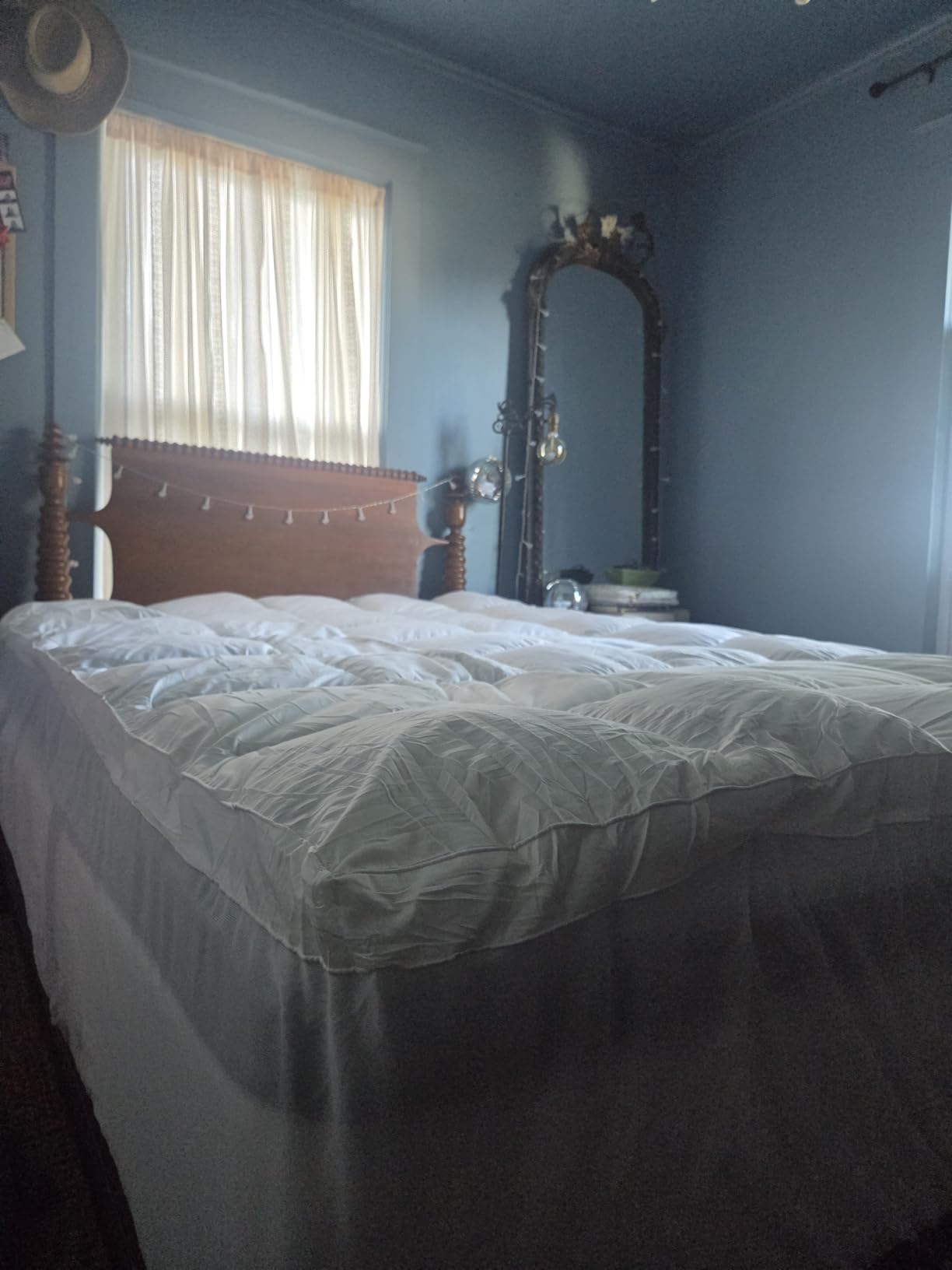 COONP Queen Mattress Topper, Cotton Extra Thick Pillow Top Mattress Pad customer photo 2