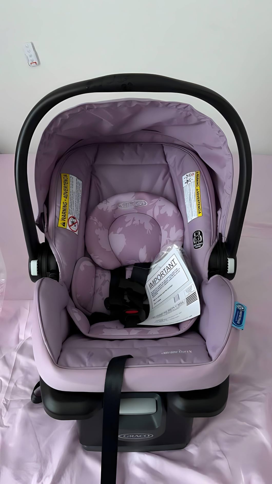 Graco SnugRide Lite LX Infant Car Seat, Lightweight Rear-Facing Seat for Babies 4–30 lb, 4-Position Adjustable Base, Latch Installation & ProtectPlus Engineered, Studio customer photo 2