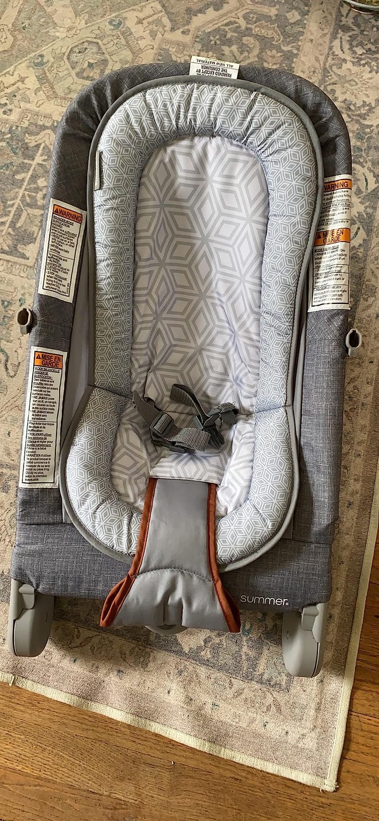 Summer Infant 2-in-1 Bouncer & Rocker Duo (Gray and Teal) Convenient and Portable Rocker and Bouncer for Babies Includes Soft Toys and Soothing Vibrations customer photo 2