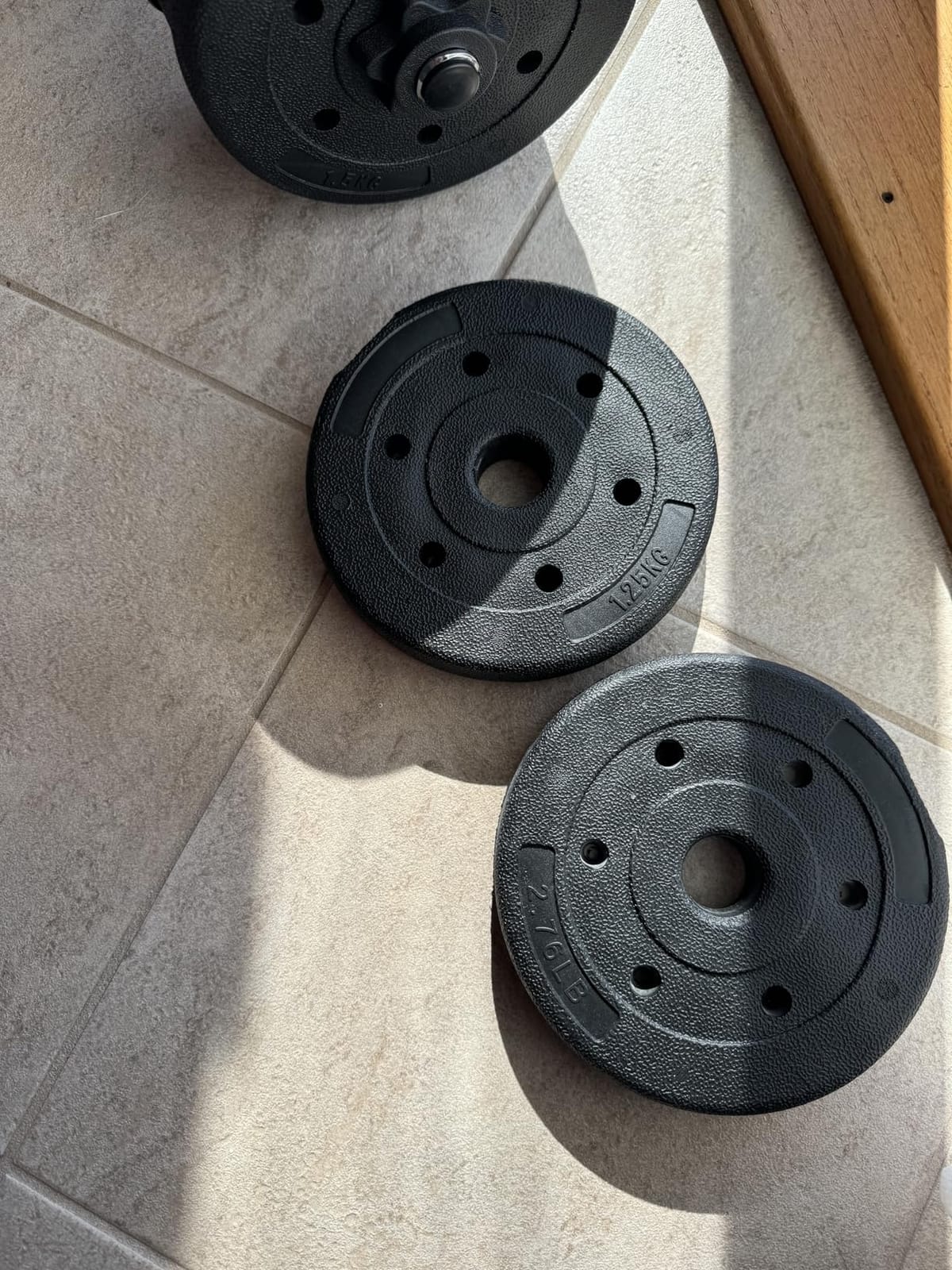 Yaheetech Adjustable Dumbbell Set Free Weights with Spinlock Collars, Black customer photo 1