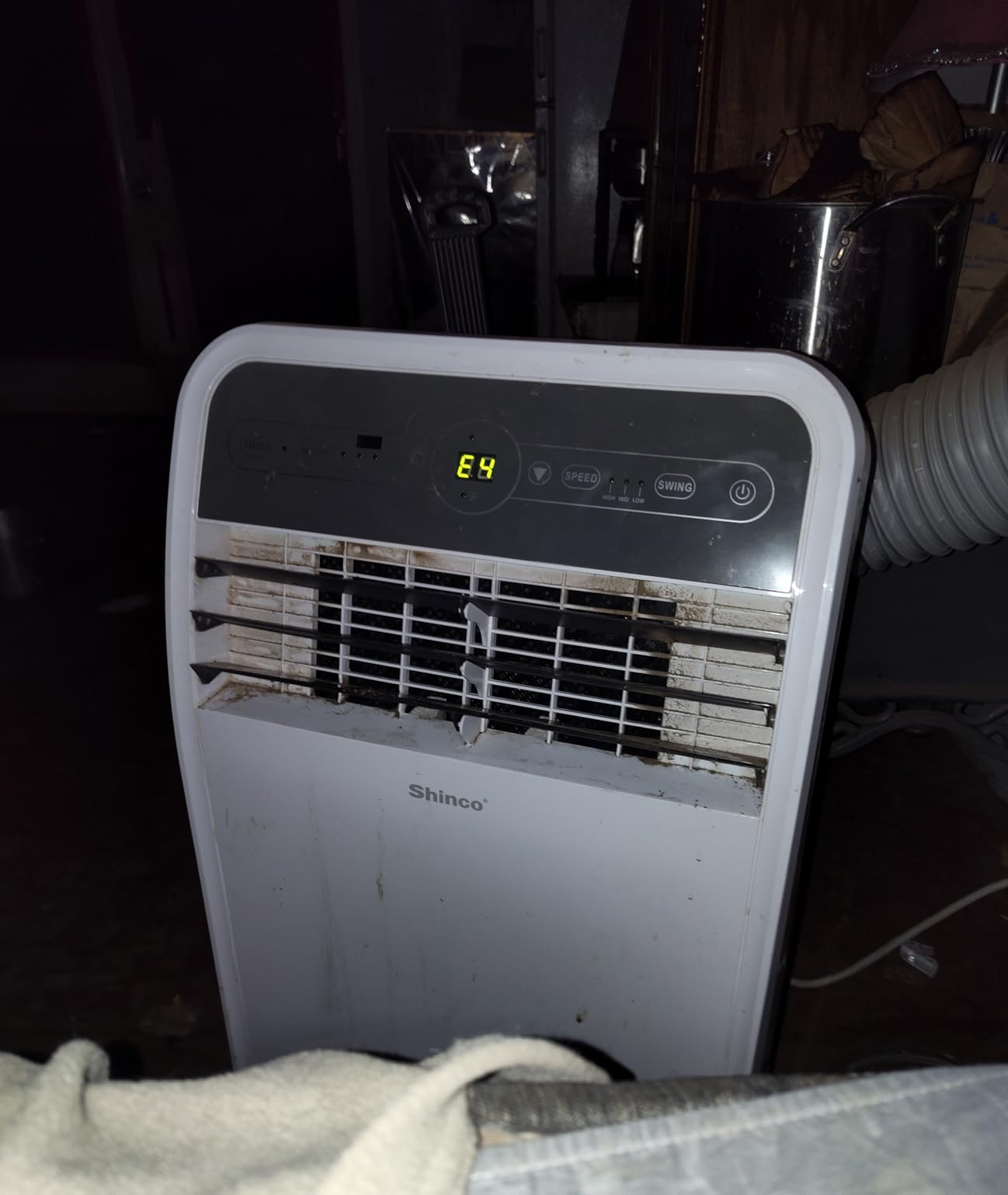 Shinco 12,000 BTU（7,500 BTU SACC) Portable Air Conditioner, Portable AC Unit with Built-in Cool, Dehumidifier&Fan Modes for Room up to 450 sq.ft, with Remote Control, 24 Hour Timer, Installation Kit customer photo 1