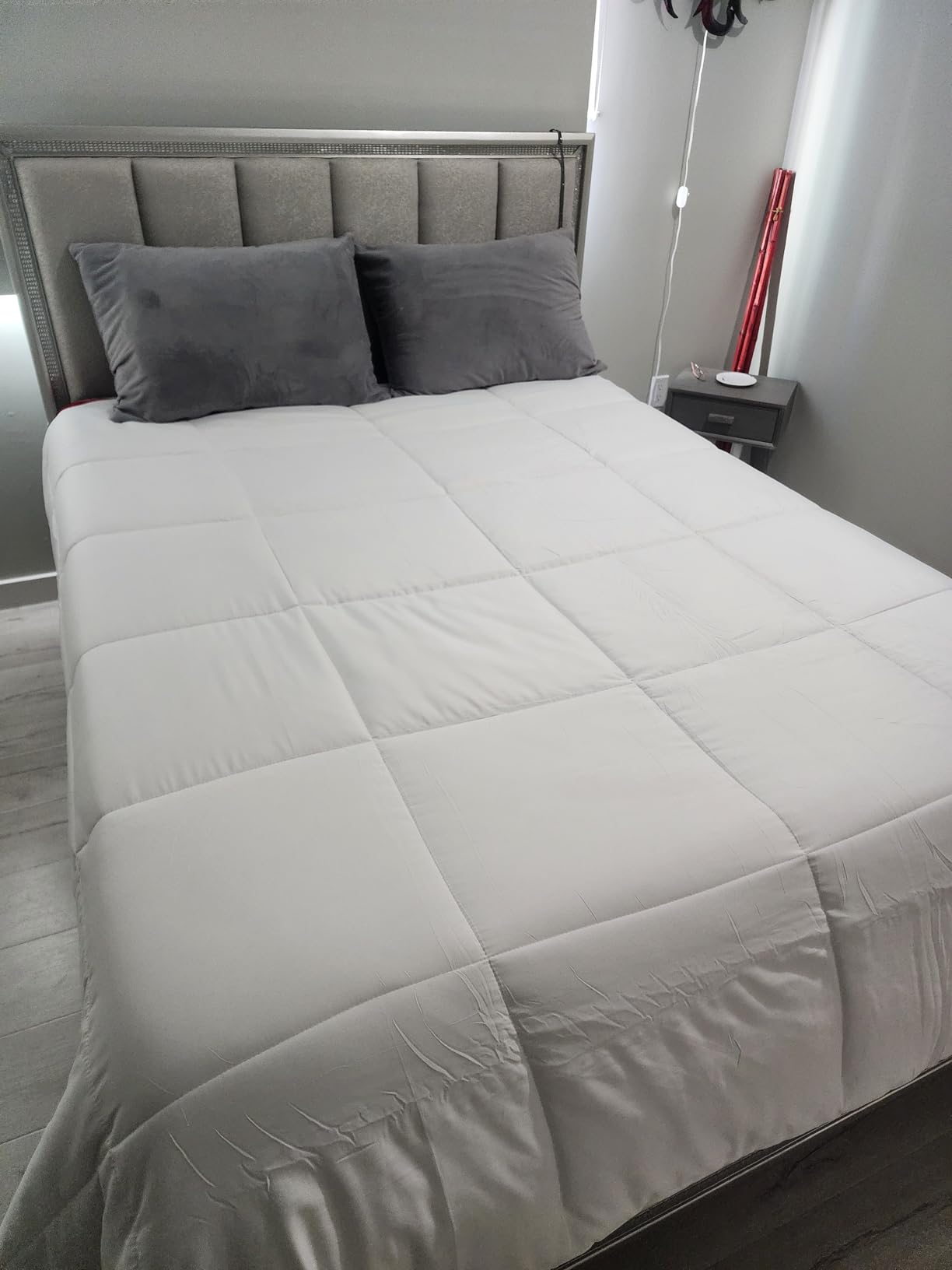 DOWNCOOL Comforters Queen Size, White Duvet Insert, Lightweight Quilt customer photo 2