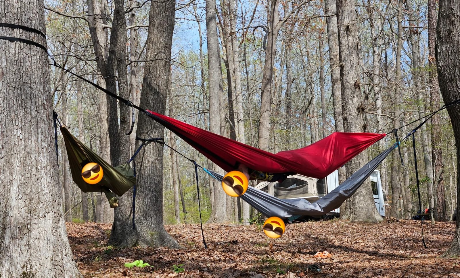 Kootek Camping Hammock 500lbs Capacity Outdoor Camping Essentials, Double | Outside&Indoors, Tree-Friendly Straps, Attached Carry Bag, 210T Parachute Nylon, D-Shaped Carabiners, Lightweight, Hand Wash customer photo 1